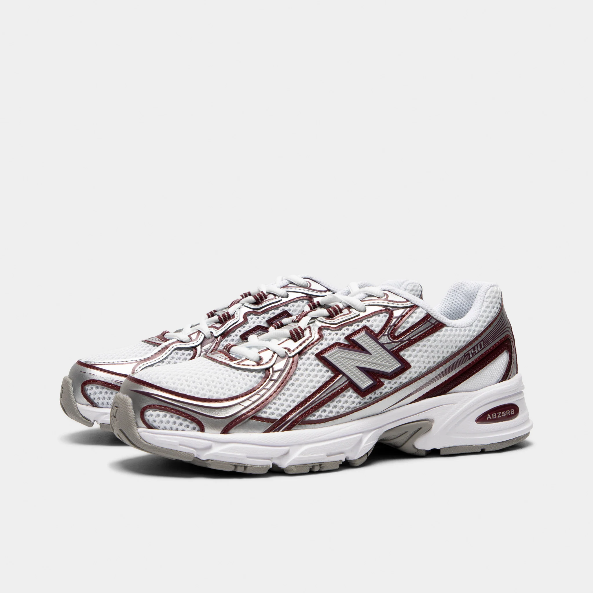 New Balance Men's 740 Burgundy / White - Image 2