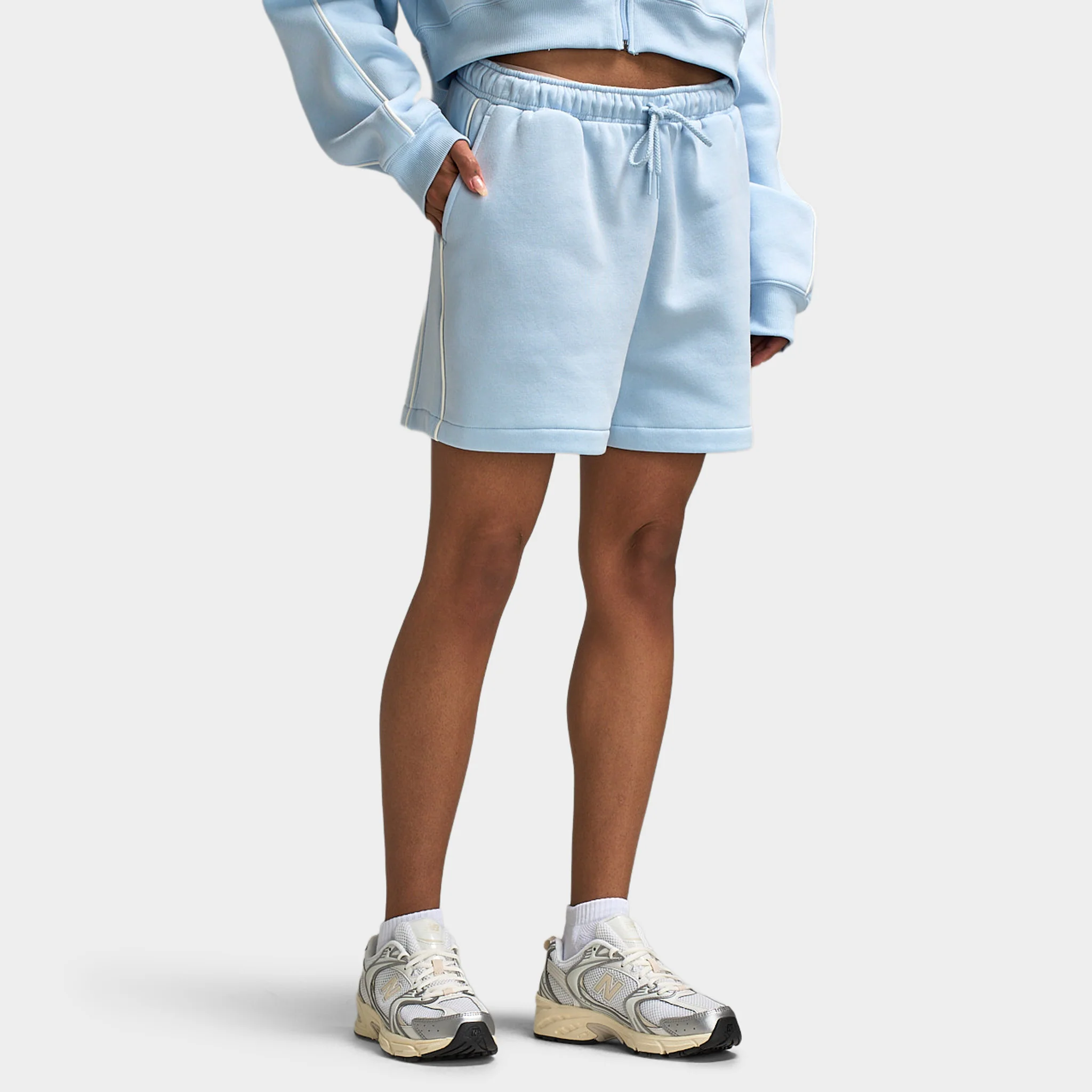 New Balance Piping FL Short Oxford Blue / Sea Salt - Image 3