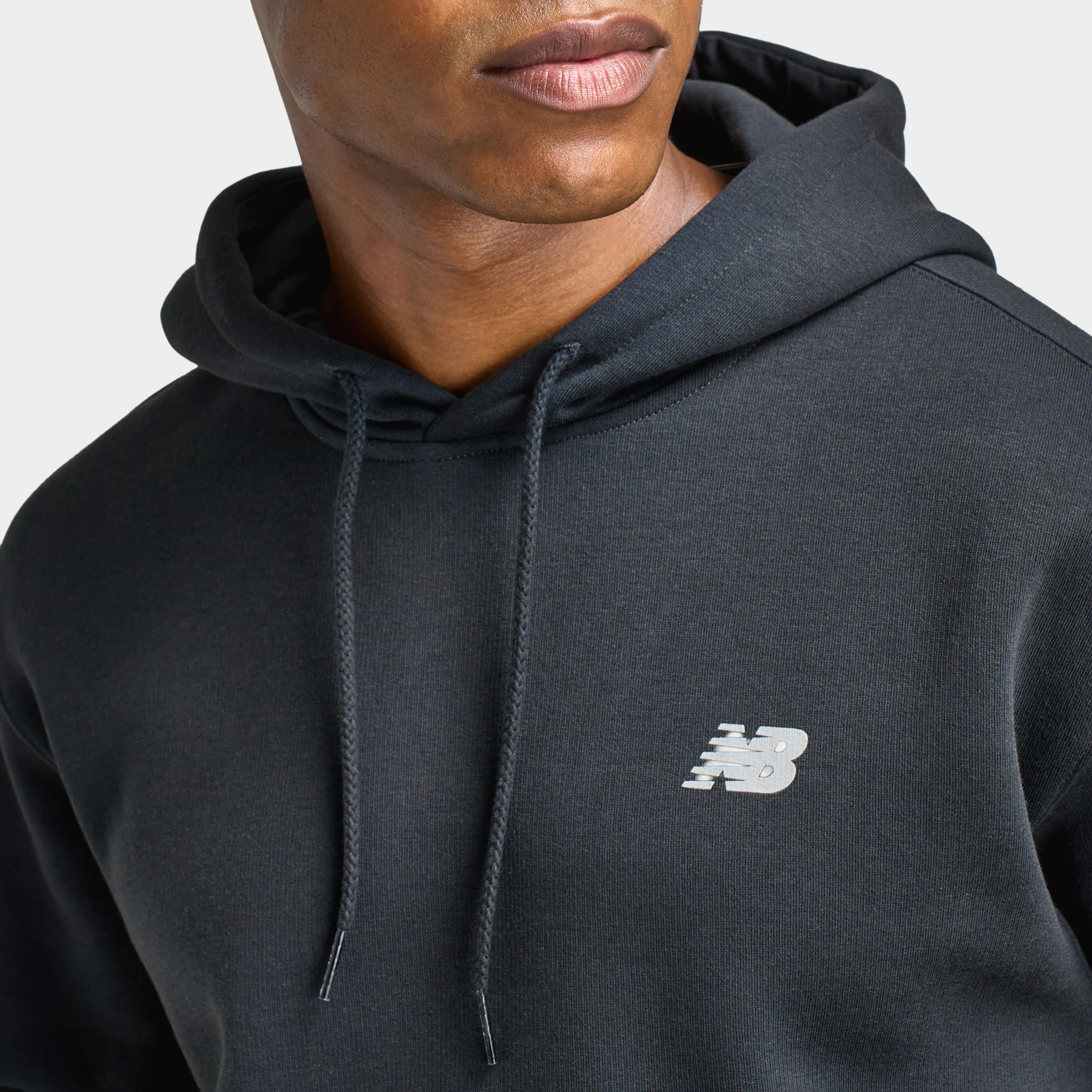 New Balance Tone Big Logo Hoodie / Black - Image 3