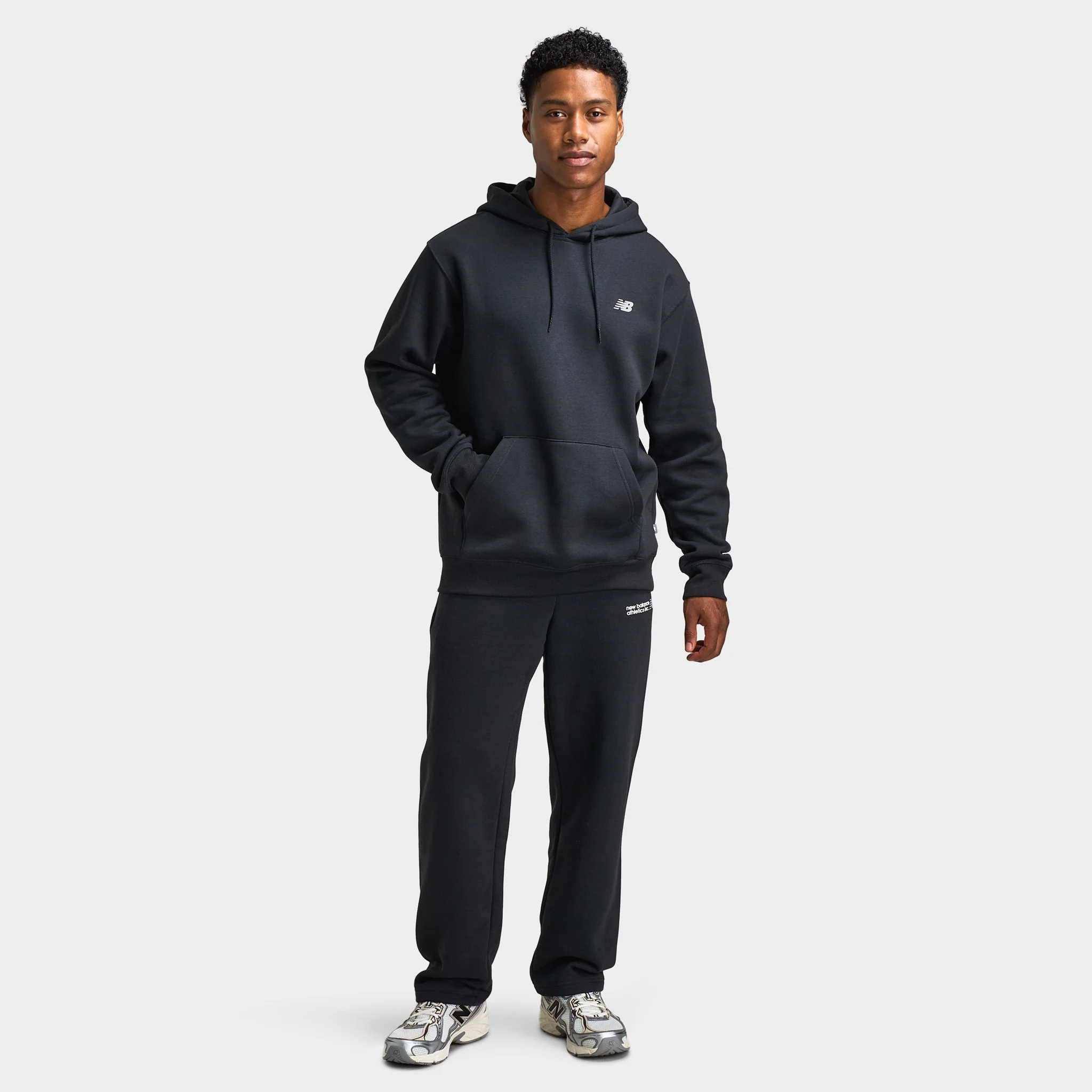 New Balance Tone Big Logo Hoodie / Black - Image 6