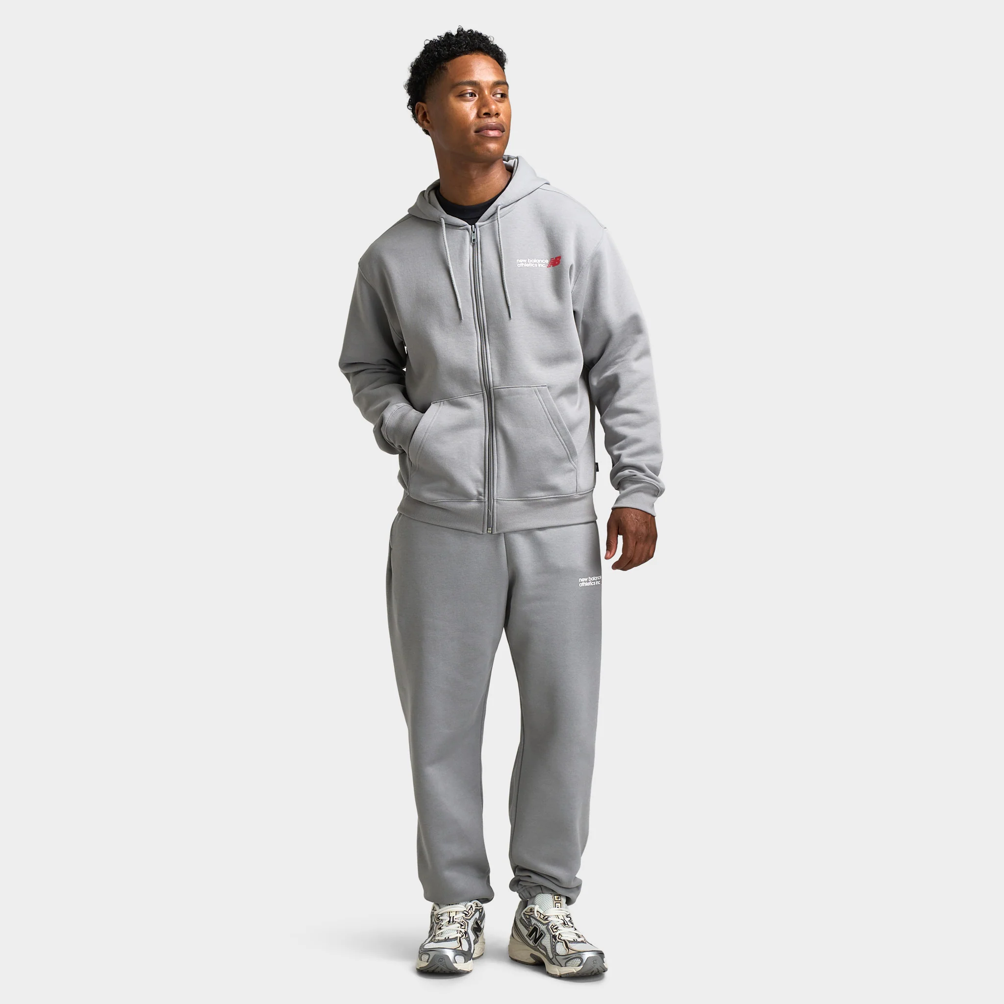 New Balance Tone Logo Cuff Jogger / Grey - Image 6