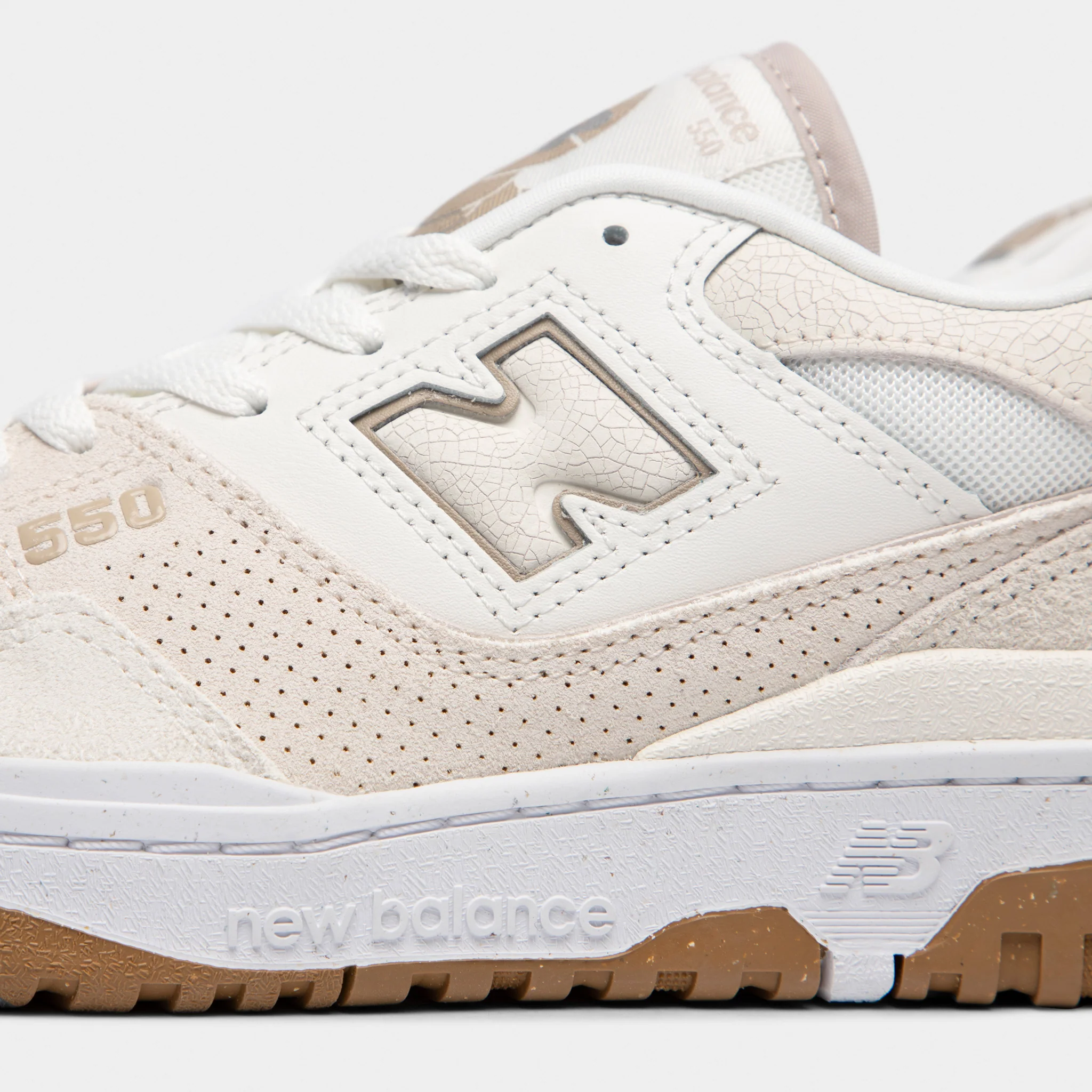 New Balance Women's 550 Sea Salt / Linen - Stoneware - Image 3