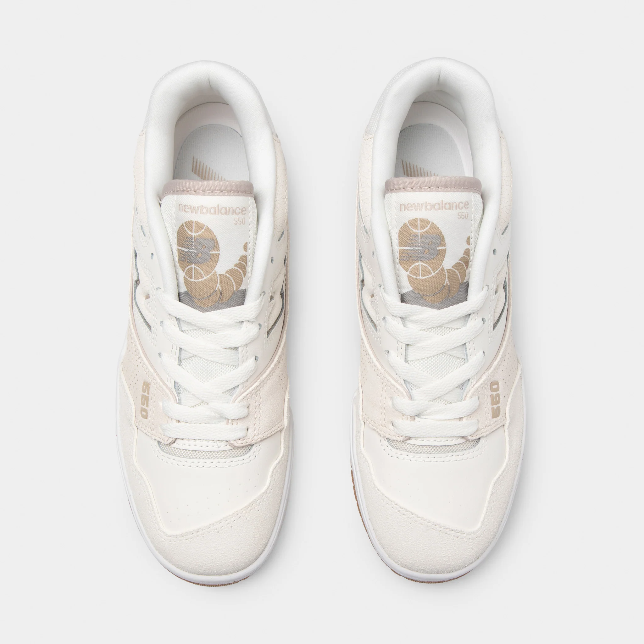 New Balance Women's 550 Sea Salt / Linen - Stoneware - Image 5