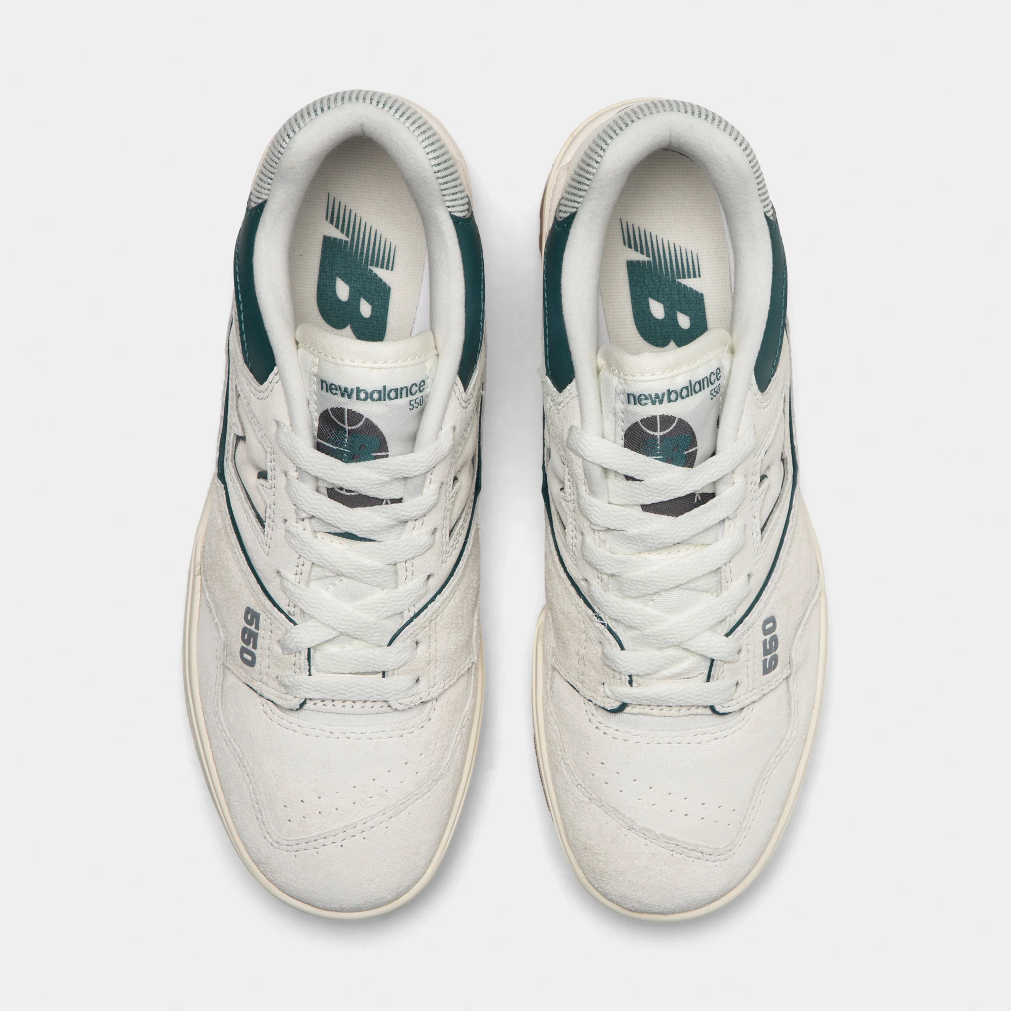 New Balance Women's 550 Sea Salt / New Spruce - Image 5