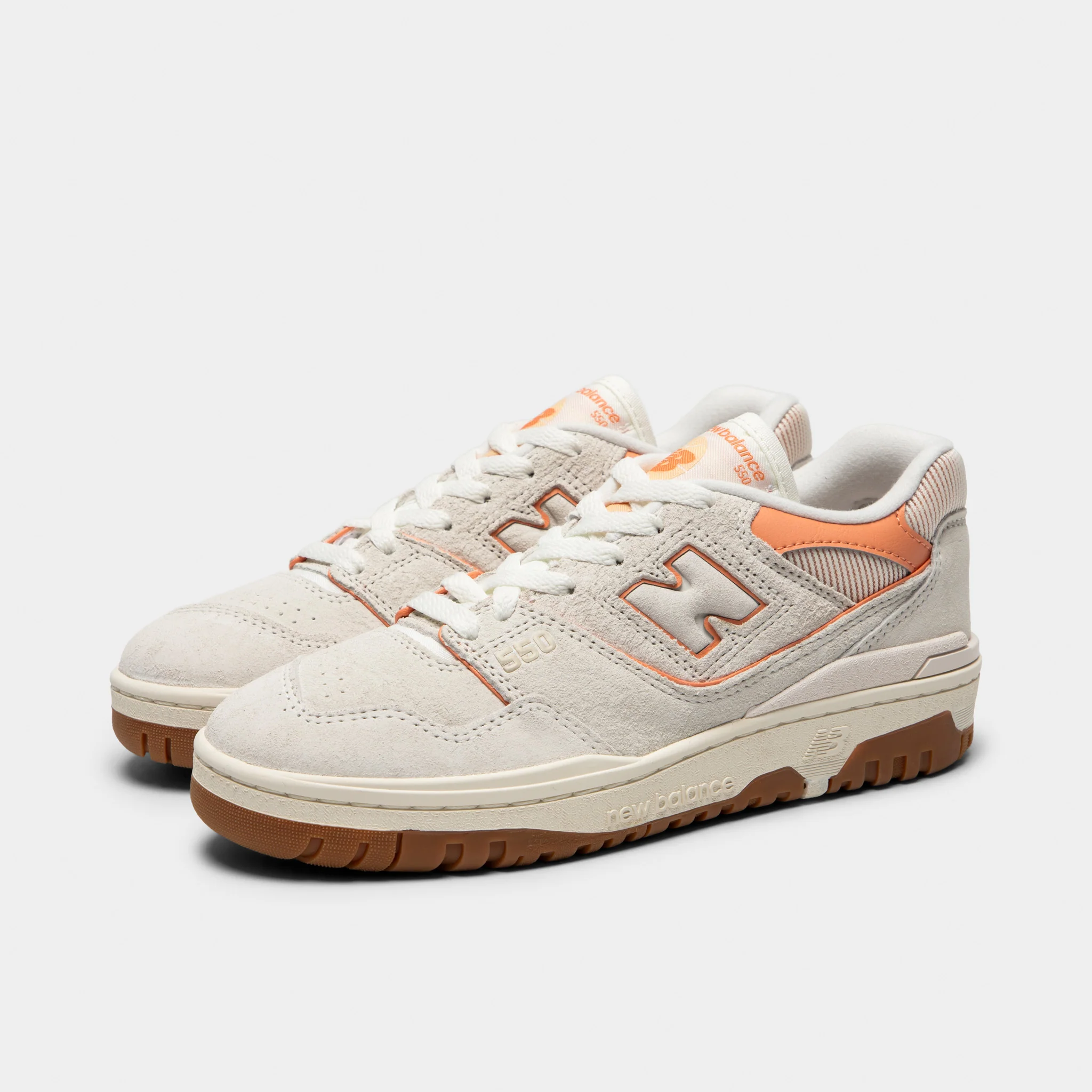 New Balance Women's 550 Sea Salt / Peach Nectar - Image 2