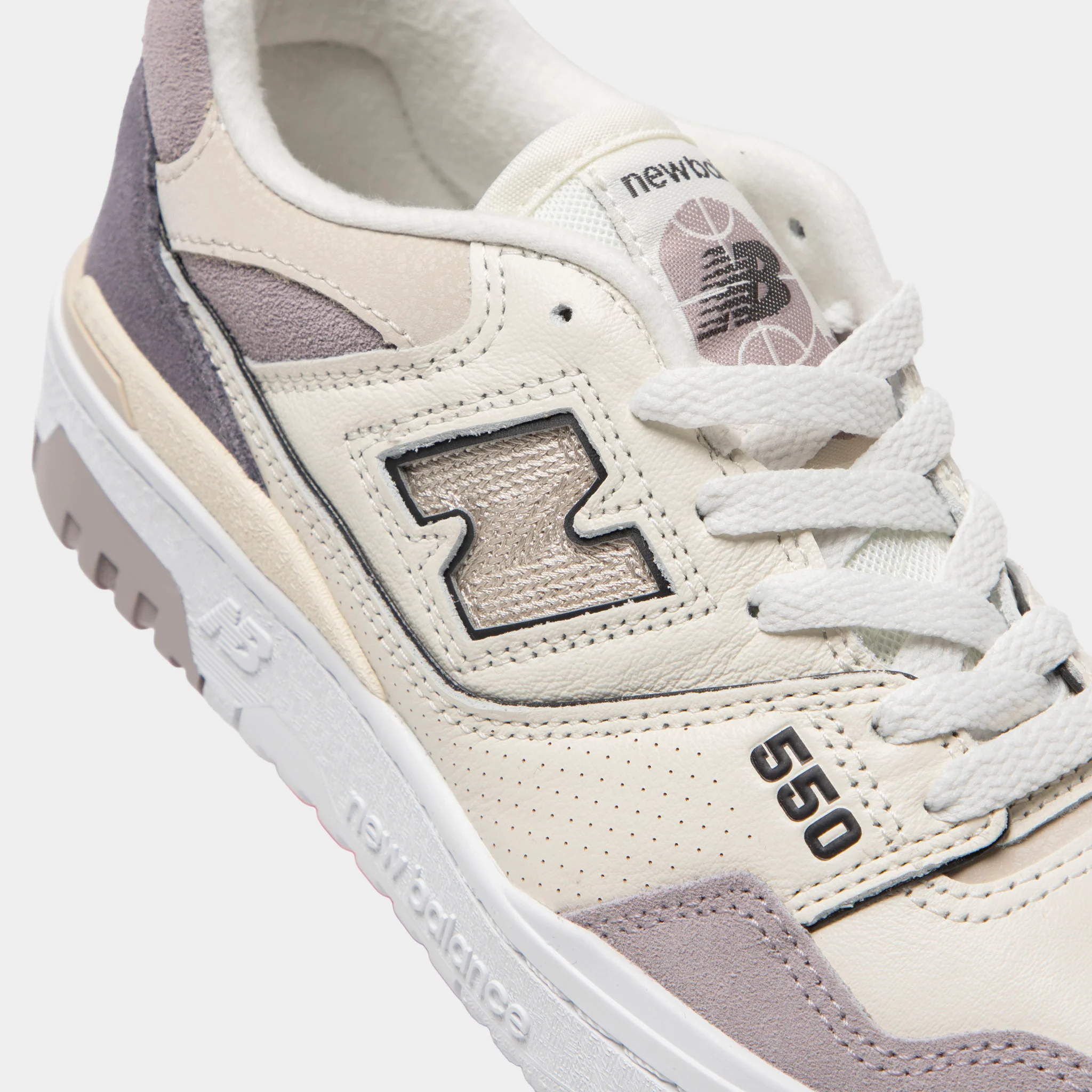 New Balance Women's 550 White / Truffle Salt - Image 3