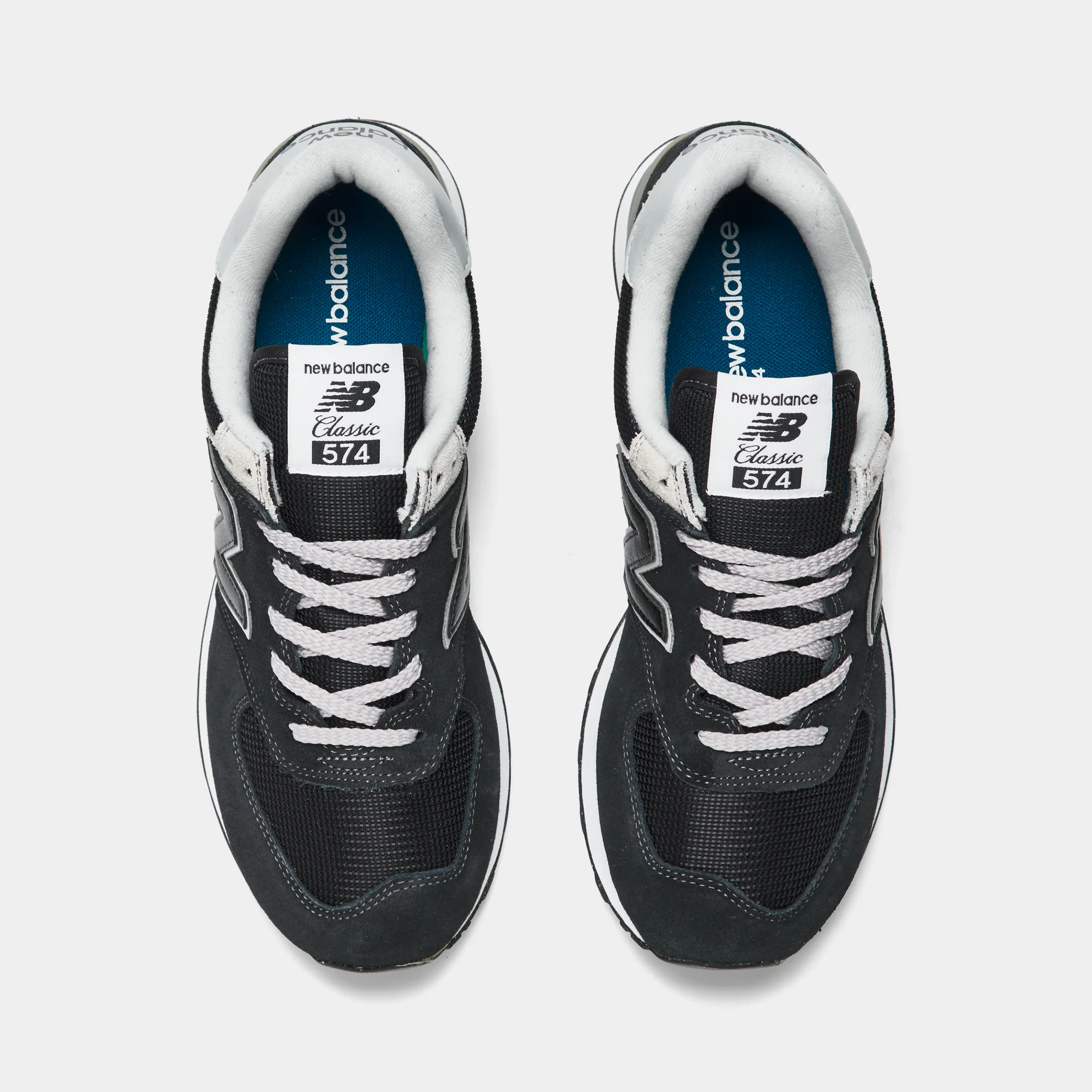 New Balance Women's 574 Black / White - Image 5