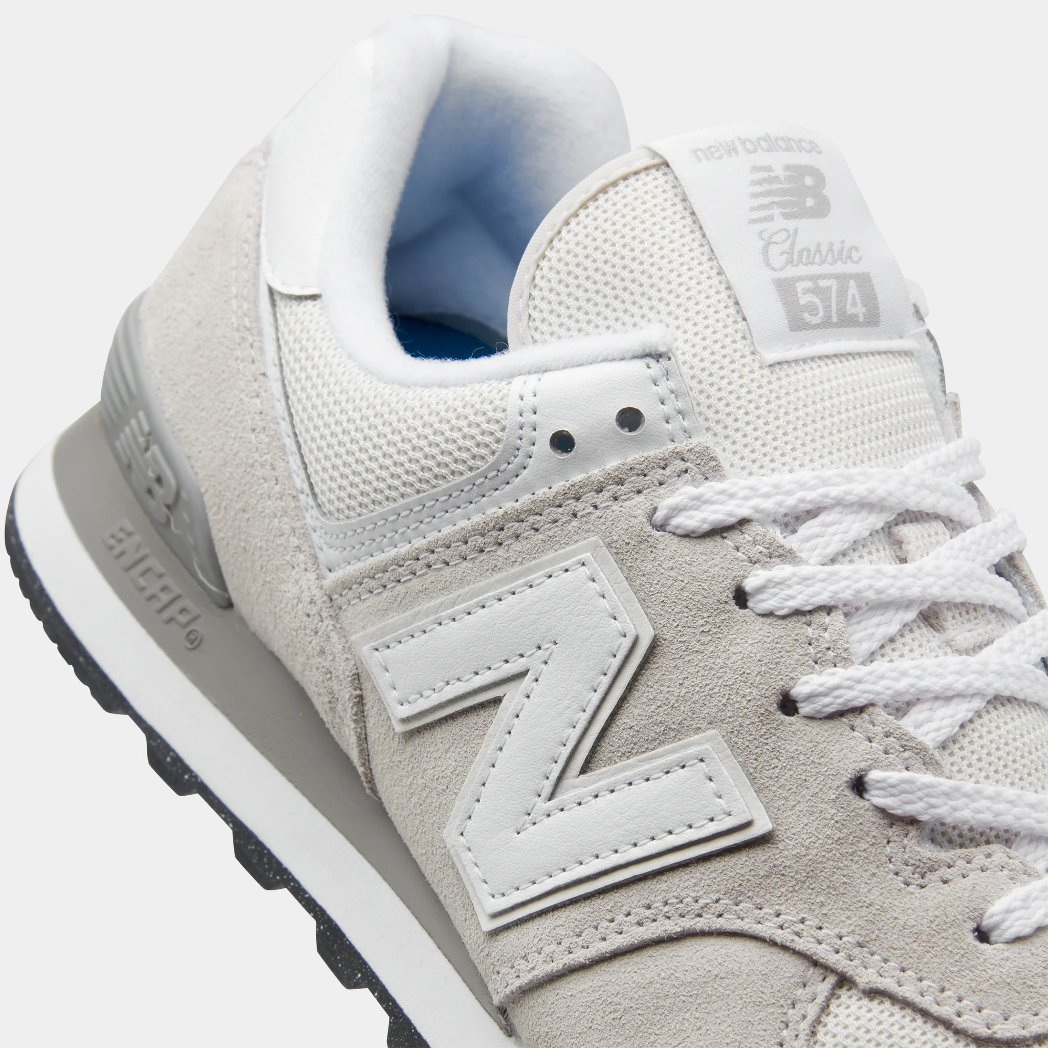 New Balance Women's 574 White / Nimbus Cloud - Image 3