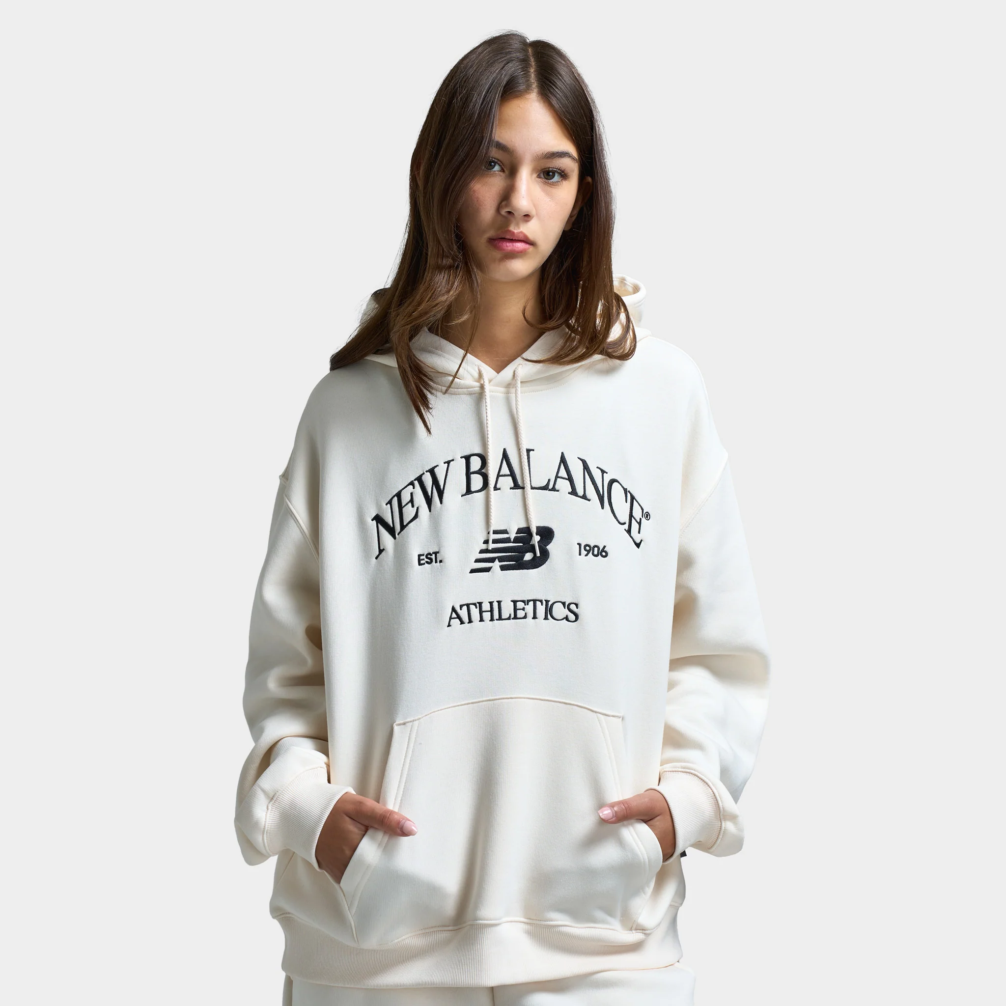 New Balance Women's Athletic Pullover Hoodie / Permafrost - Image 3