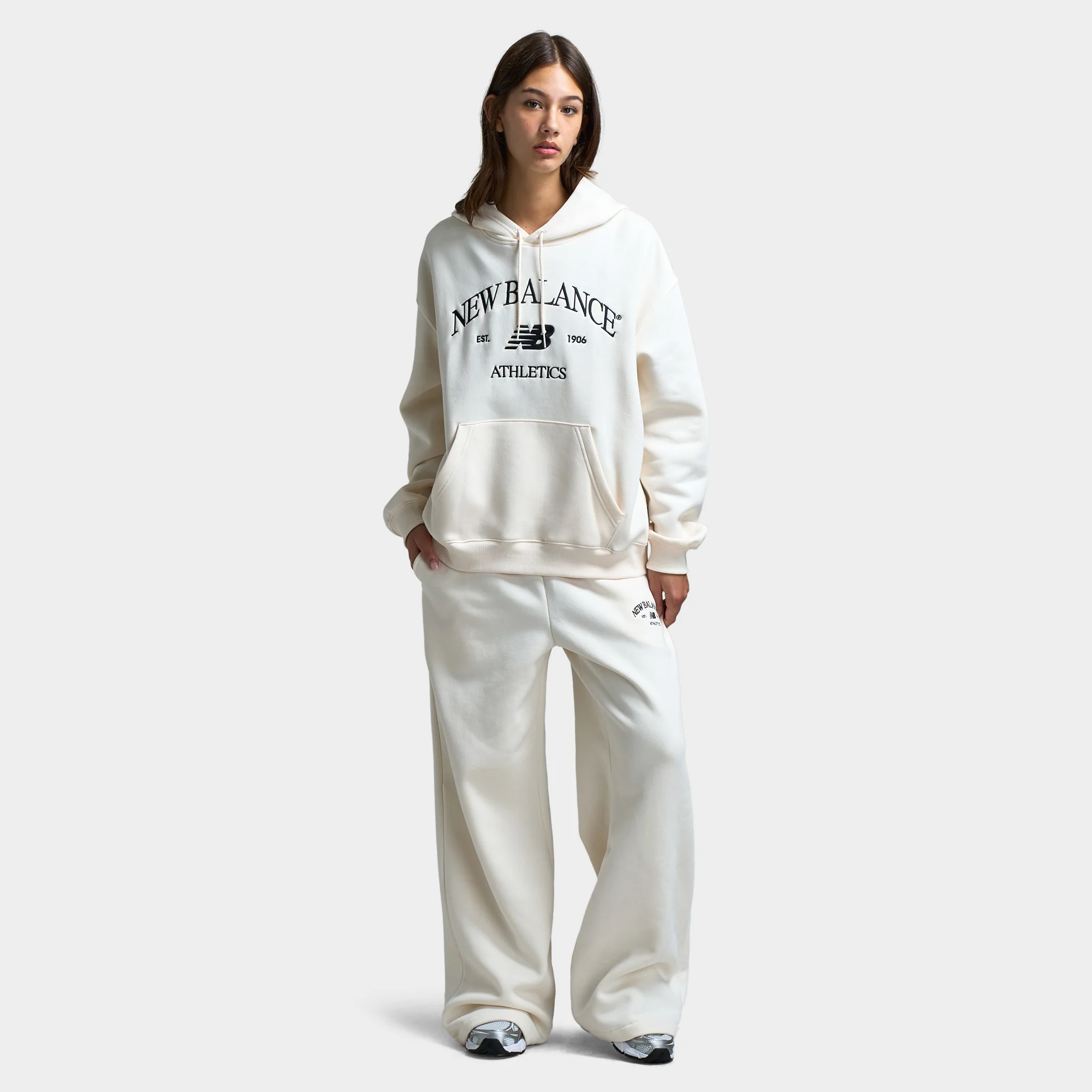 New Balance Women's Athletic Pullover Hoodie / Permafrost - Image 6