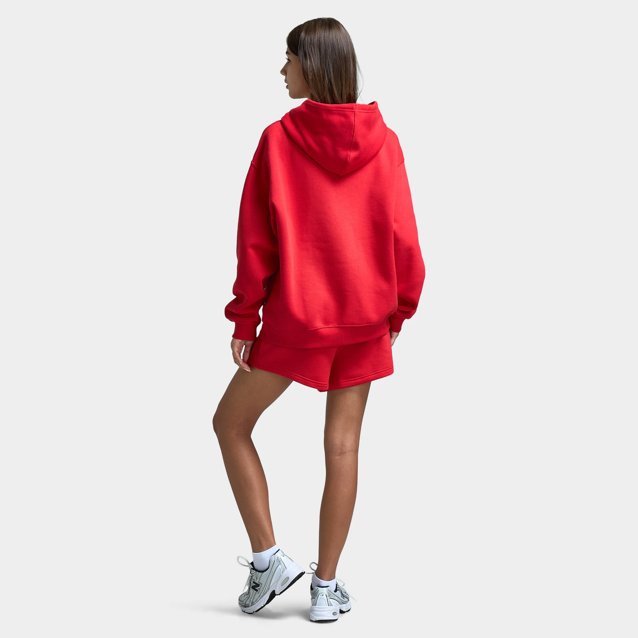 New Balance Women's Athletic Pullover Hoodie / Red - Image 5
