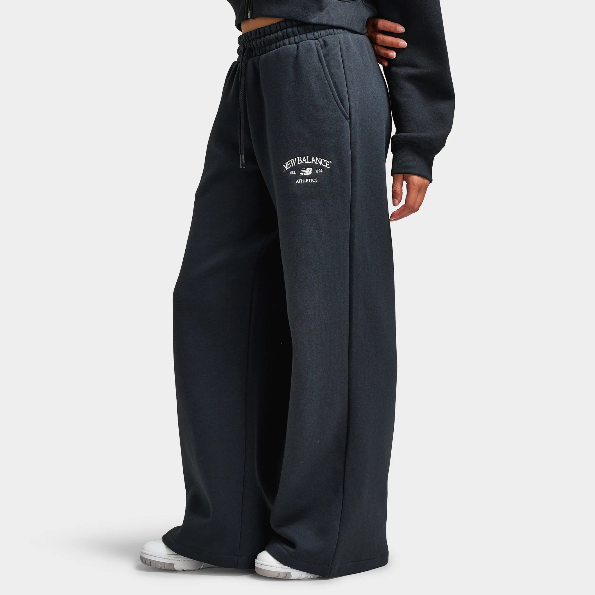 New Balance Women's Athletic Wide Leg Joggers / Black - Image 3