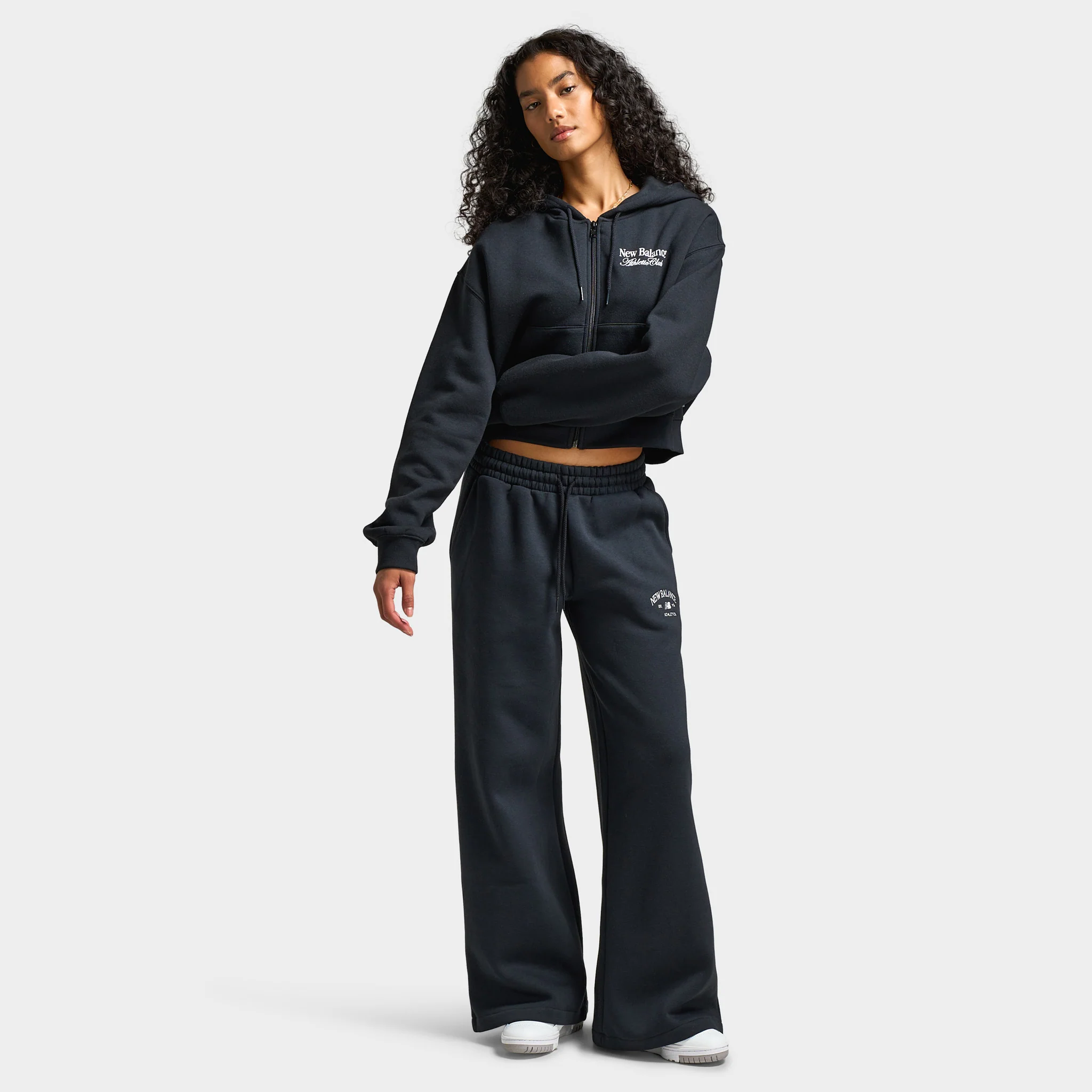 New Balance Women's Athletic Wide Leg Joggers / Black - Image 6