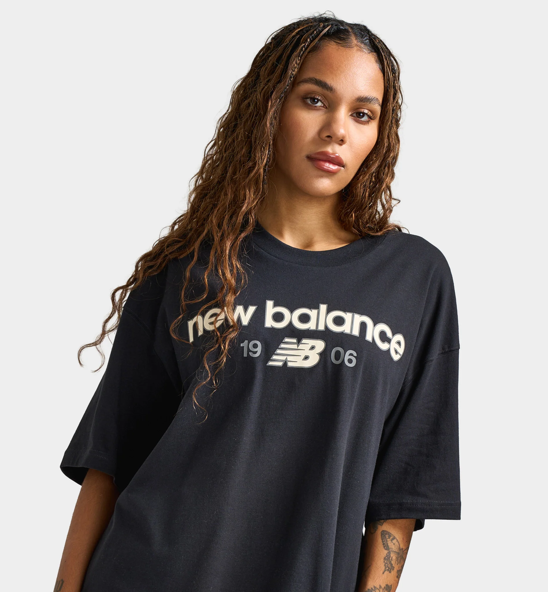 New Balance Women's Boyfriend Tee / Black - Image 3