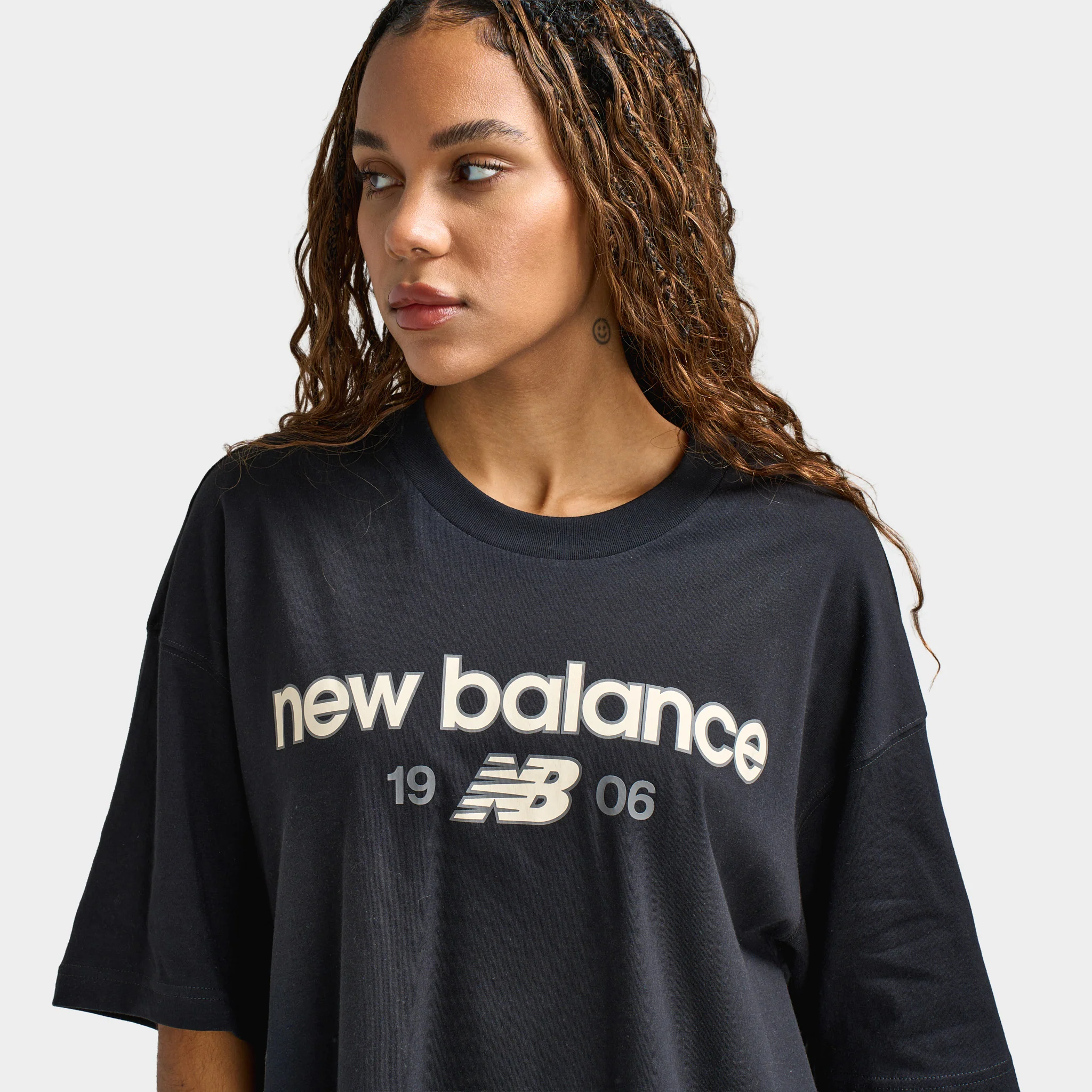 New Balance Women's Boyfriend Tee / Black - Image 4