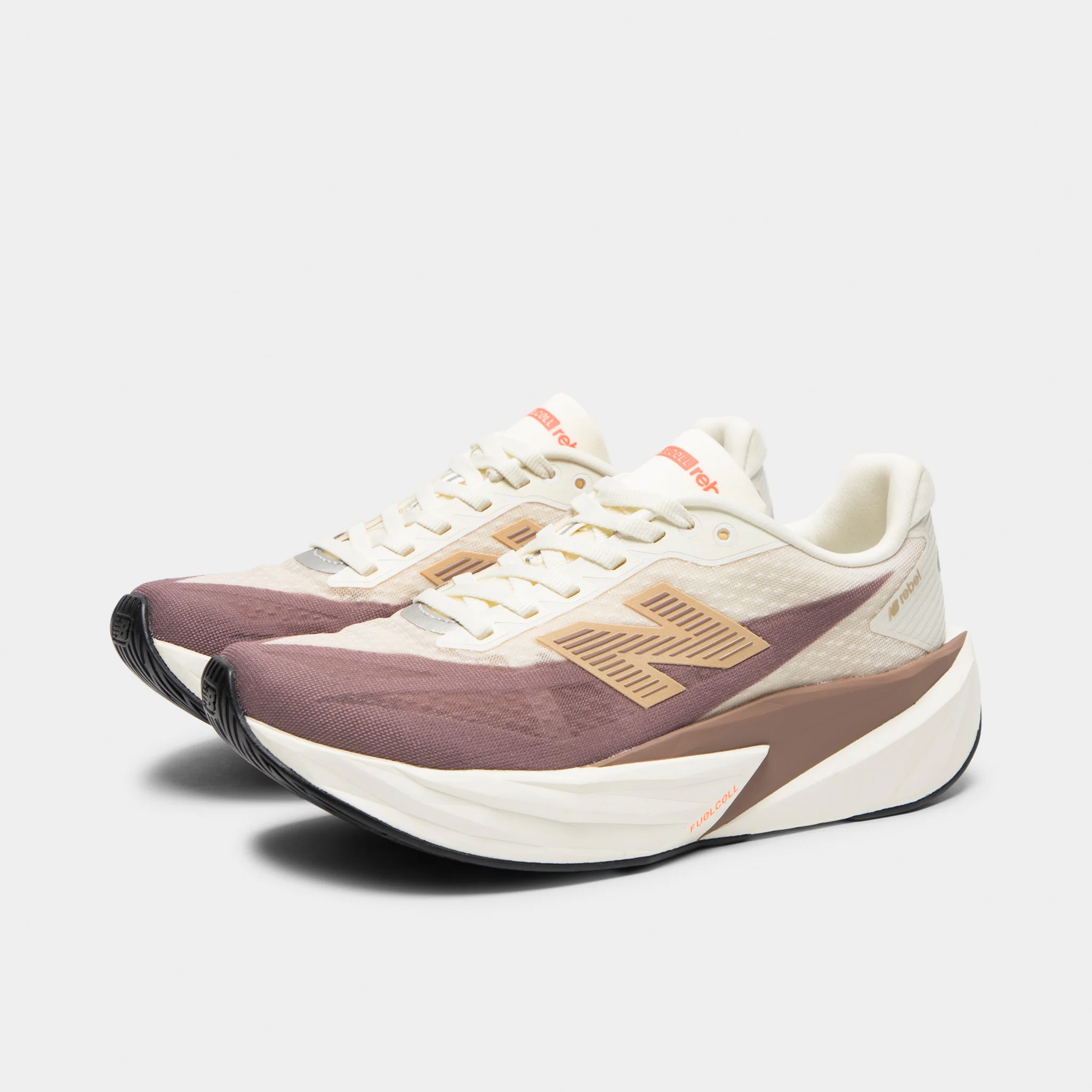 New Balance Women's FuelCell Rebel v5 Angora / Earth Shadow - Image 2