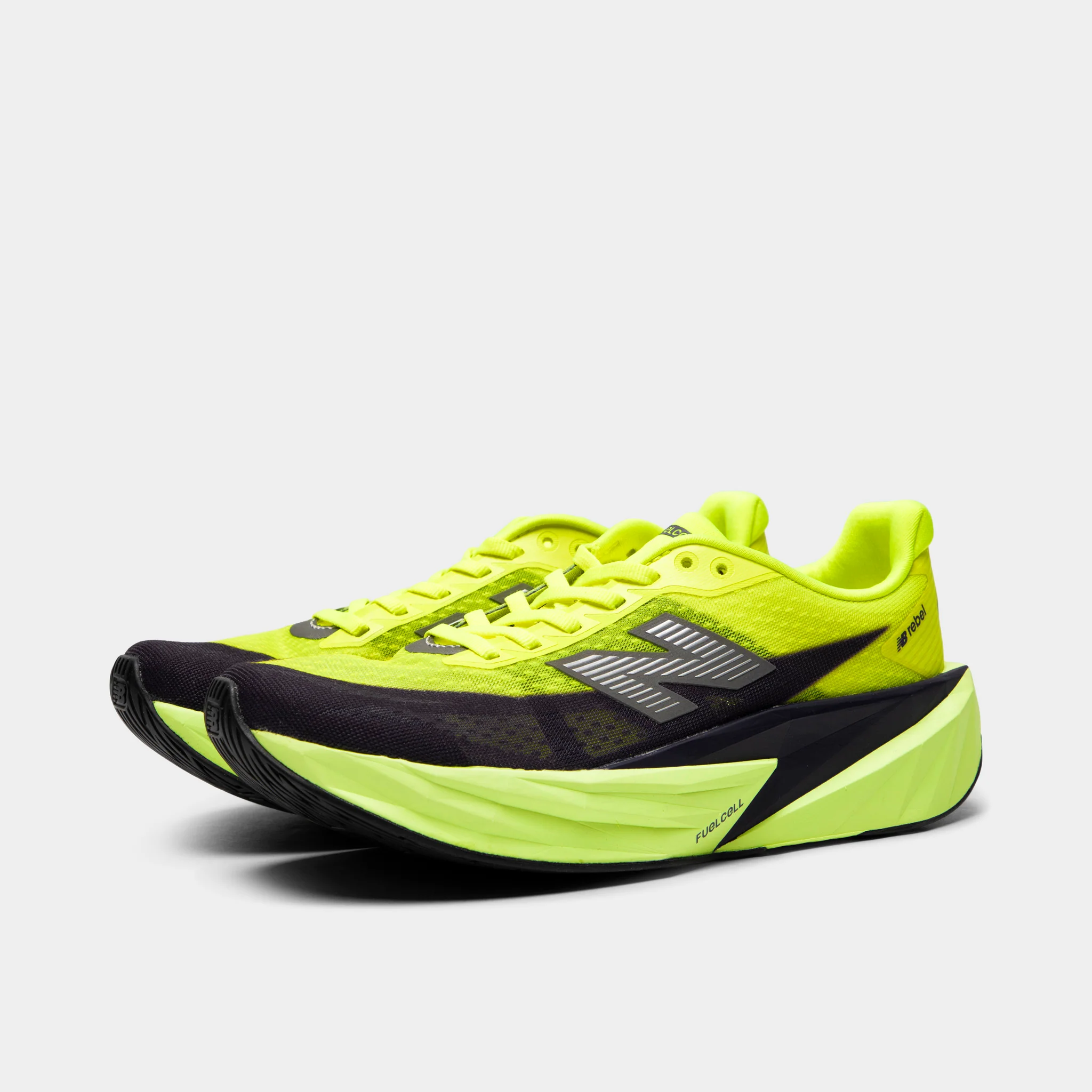 New Balance Women's FuelCell Rebel v5 Alkaline Green / Boysenberry - Image 2