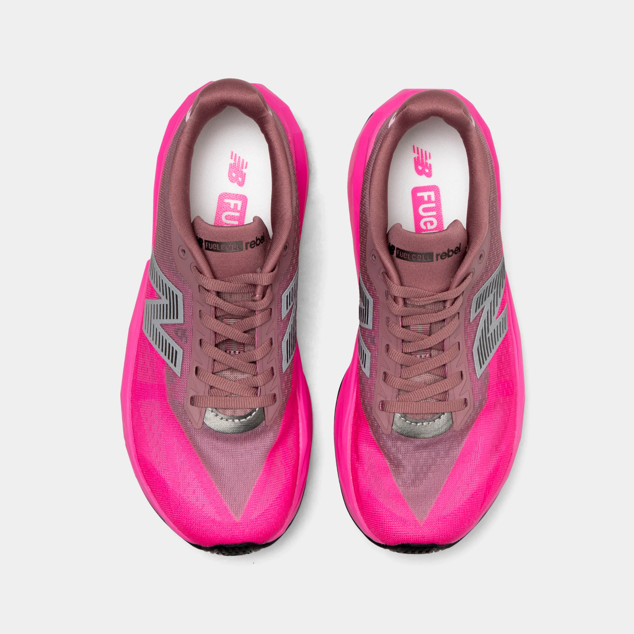 New Balance Women's Fuelcell Rebel v5 Pink Heat / Rosewood - Image 5