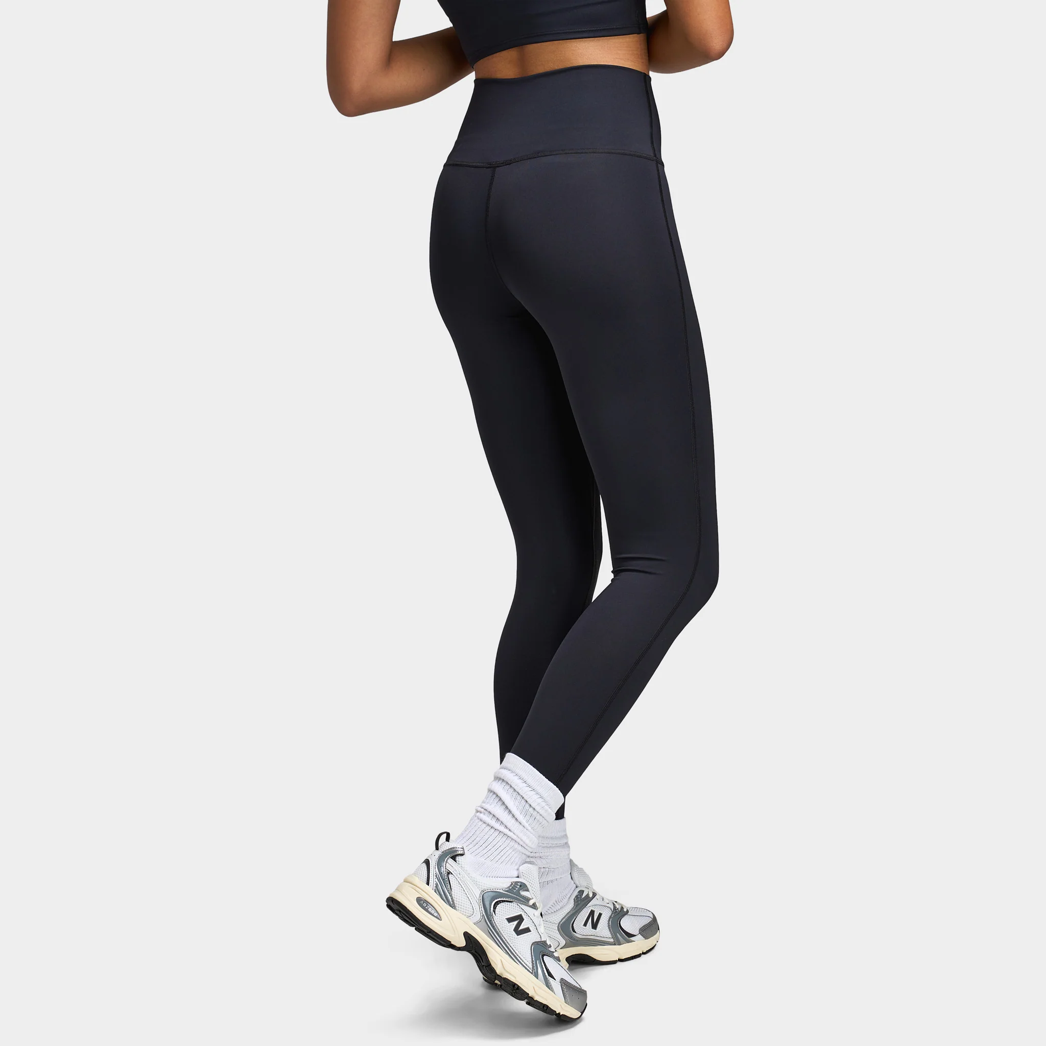 New Balance Women's Logo USM Tights / Black - Image 2