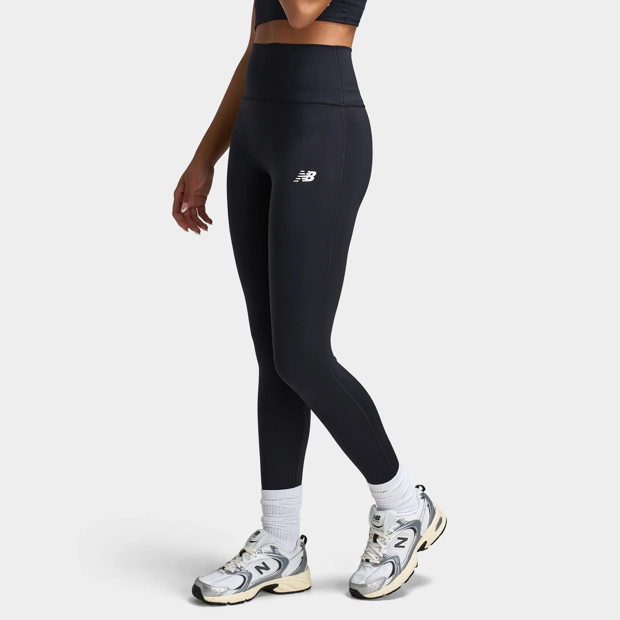 New Balance Women's Logo USM Tights / Black - Image 3