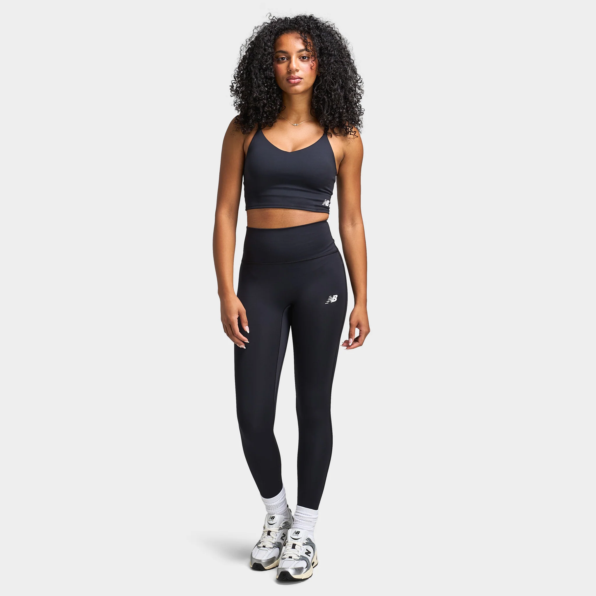 New Balance Women's Logo USM Tights / Black - Image 6