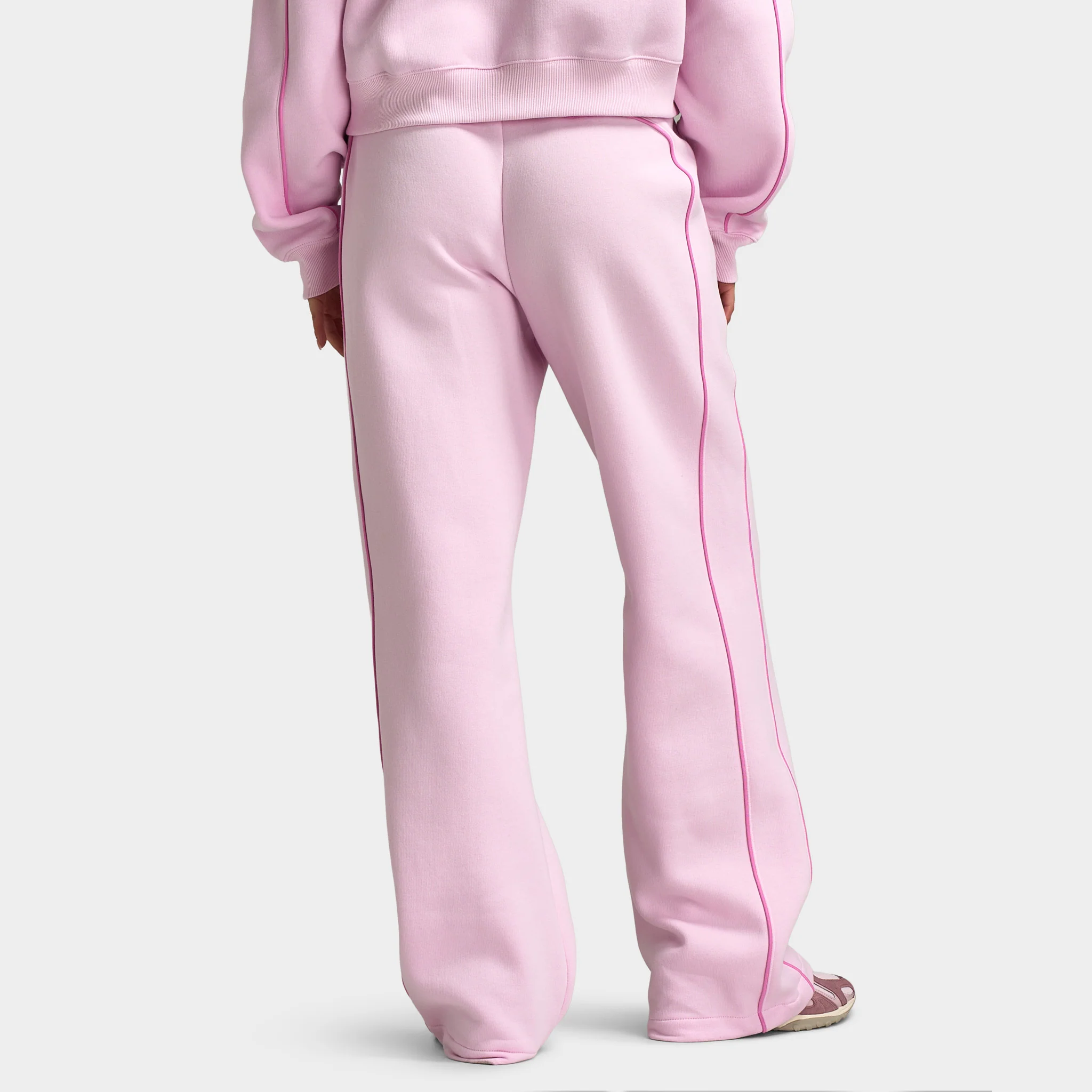 New Balance Women's Piping Straight Leg Joggers / Light Raspberry - Image 4
