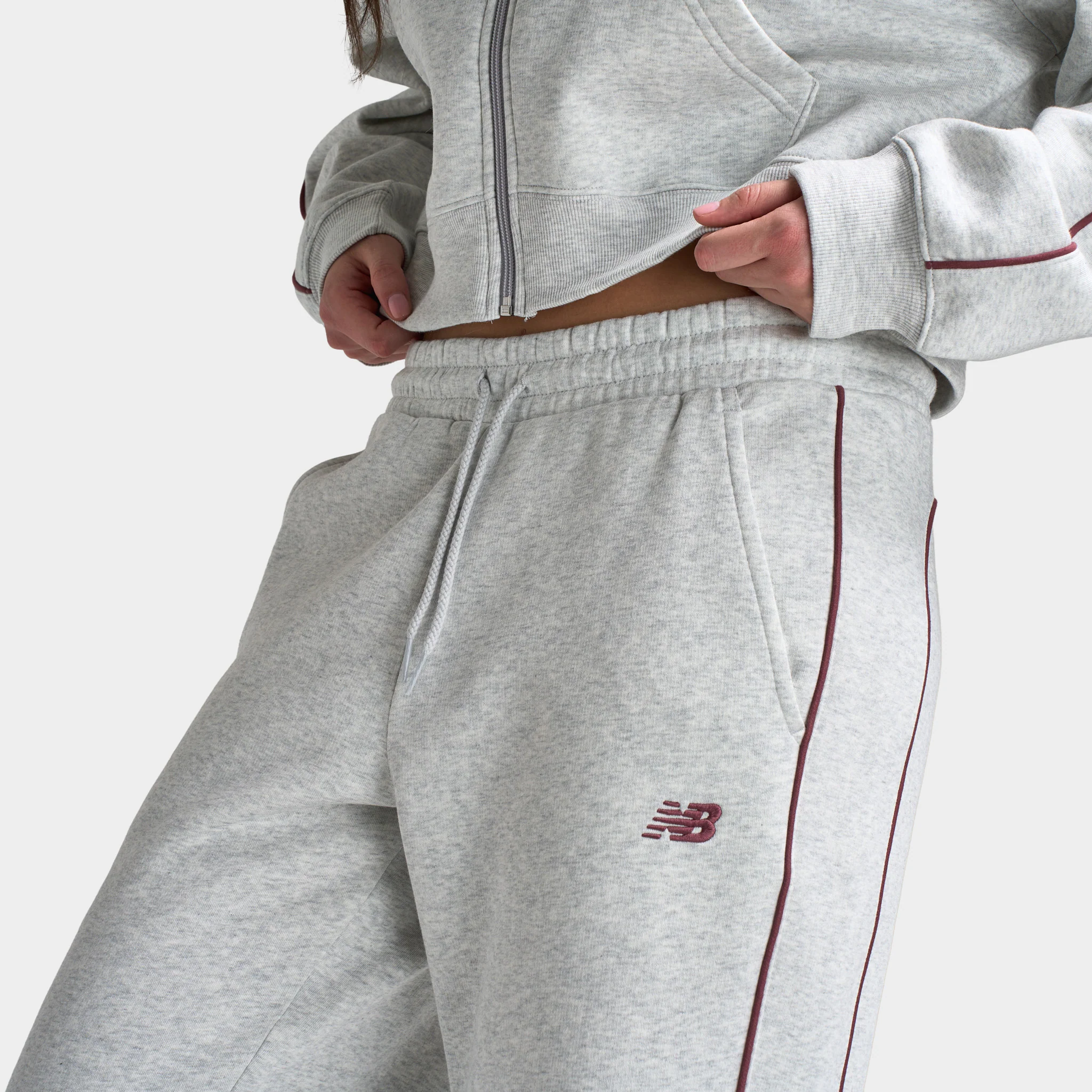 New Balance Women's Piping Straight Leg Pants / Grey - Image 3