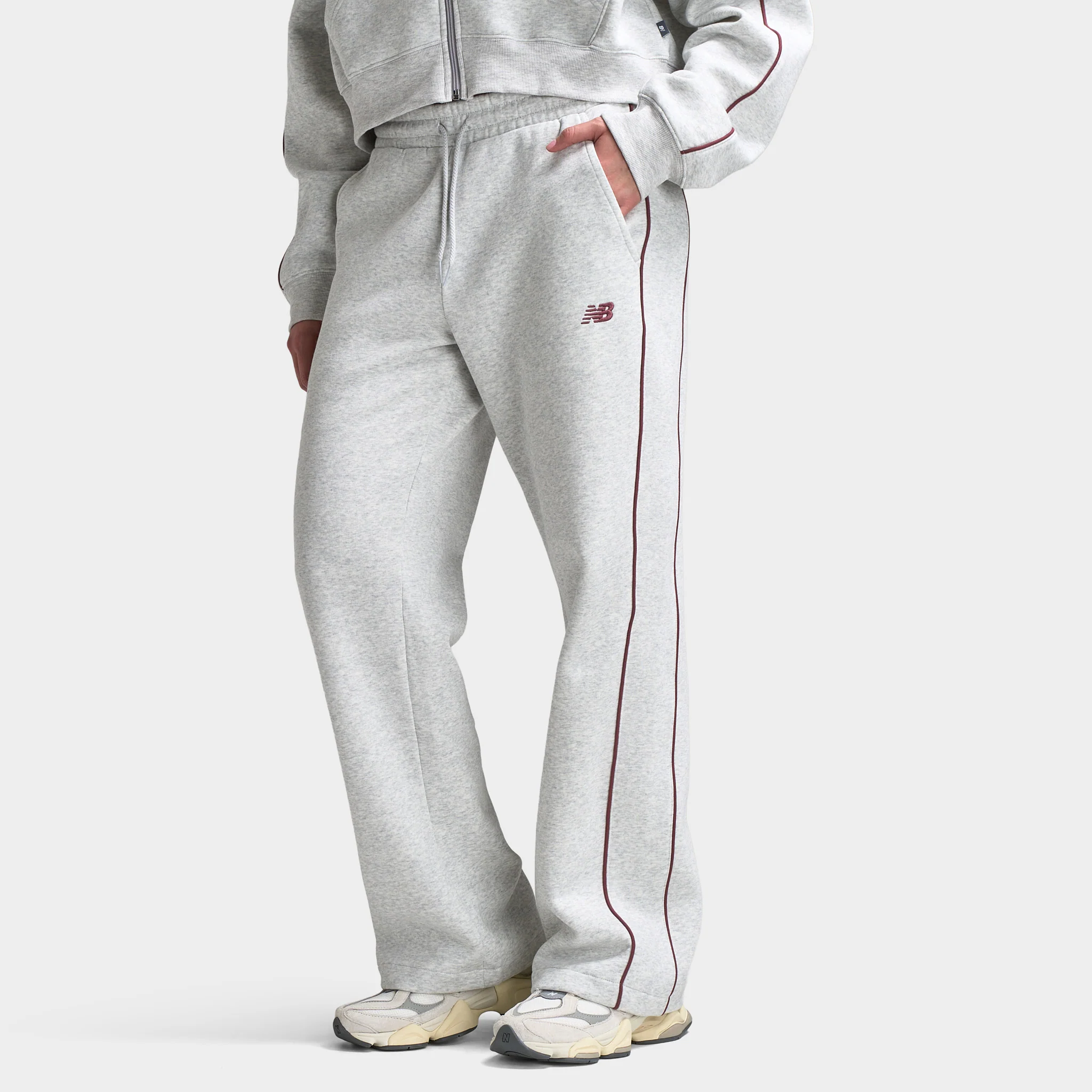 New Balance Women's Piping Straight Leg Pants / Grey - Image 4