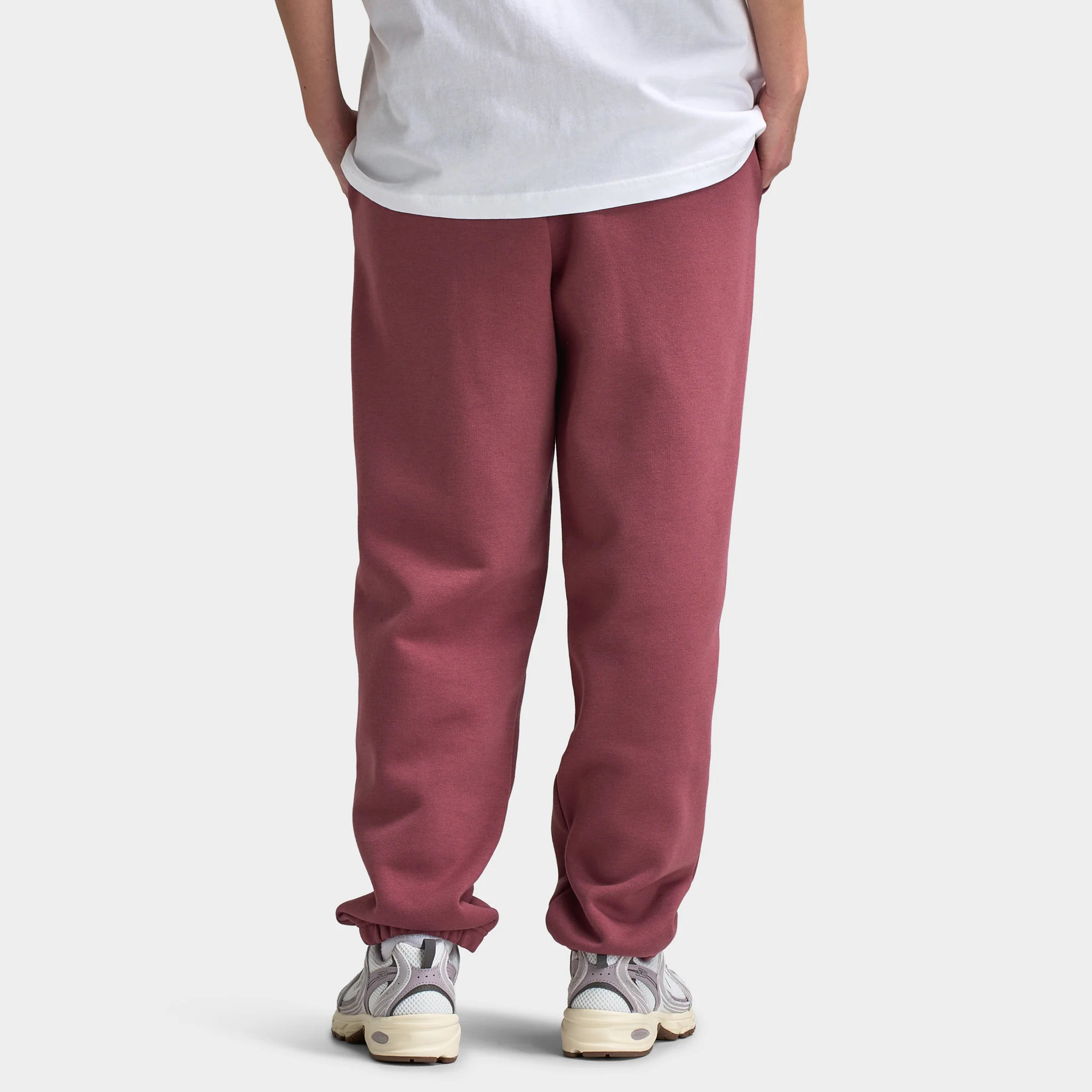 New Balance Women's Script Graphic Cuffed Jogger / Red - Image 2
