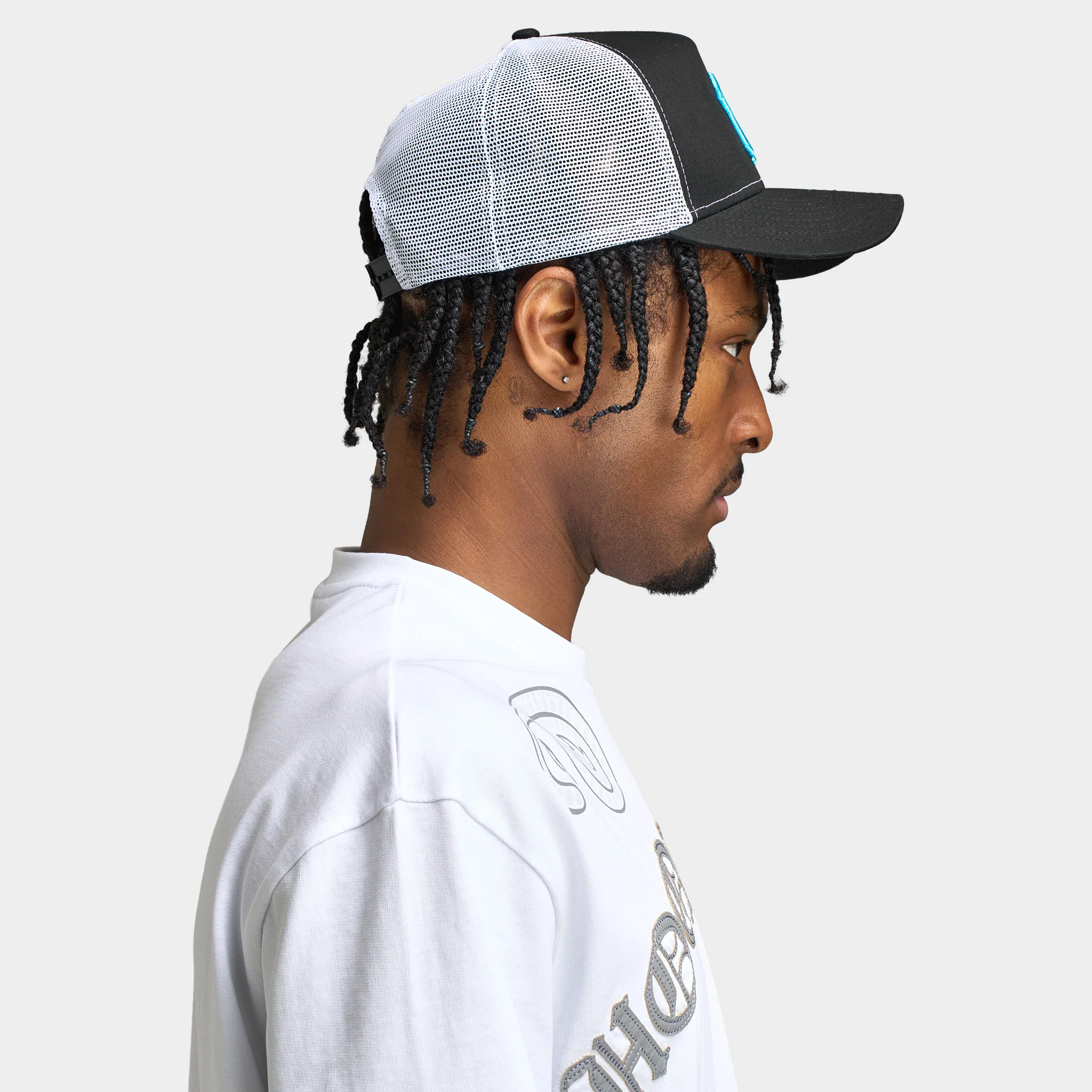New Era New York Yankees 9FORTY AF Trucker Black / Blue - Image 4