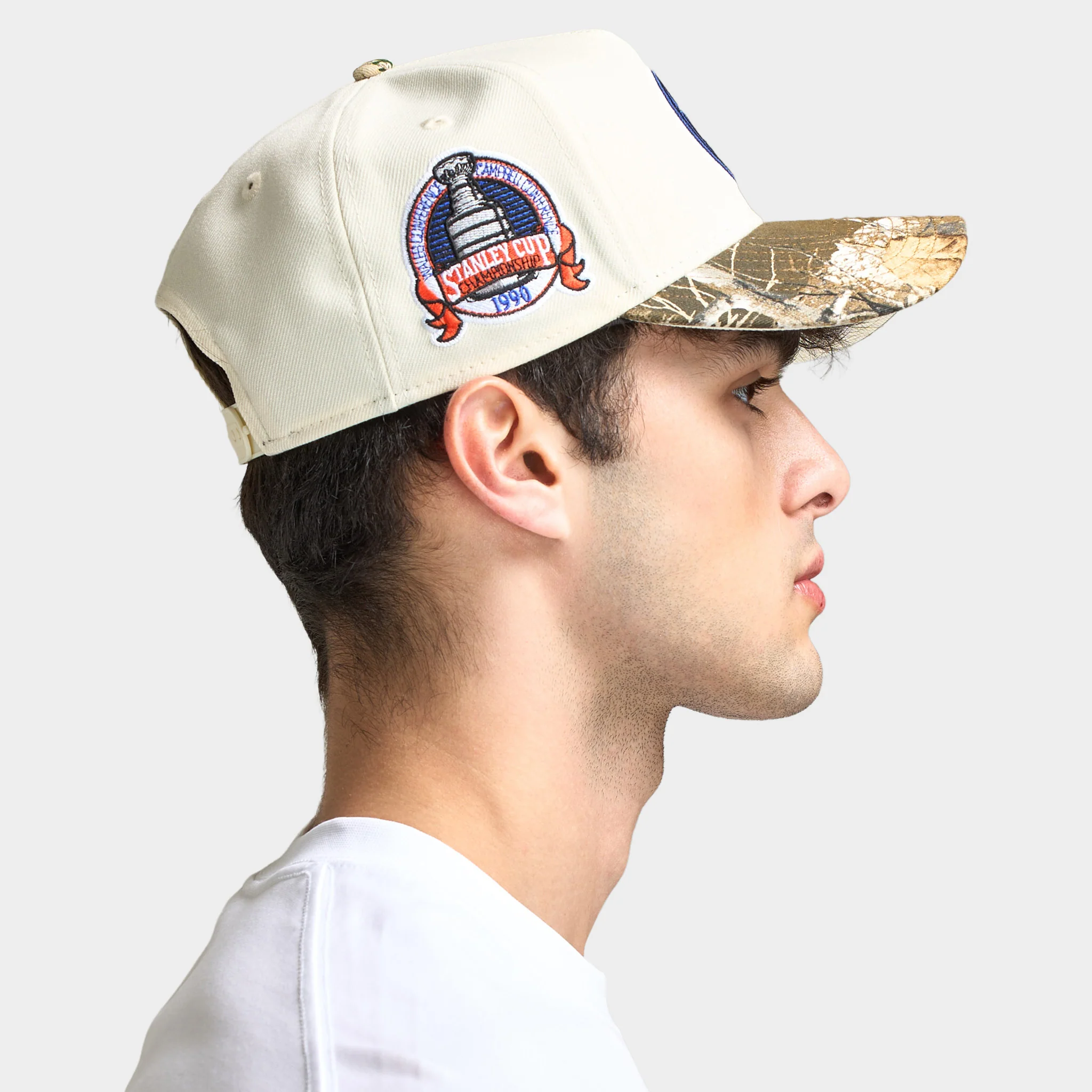 New Era Edmonton Oilers 9FORTY A-Frame Chrome / Realtree Camo - Image 4
