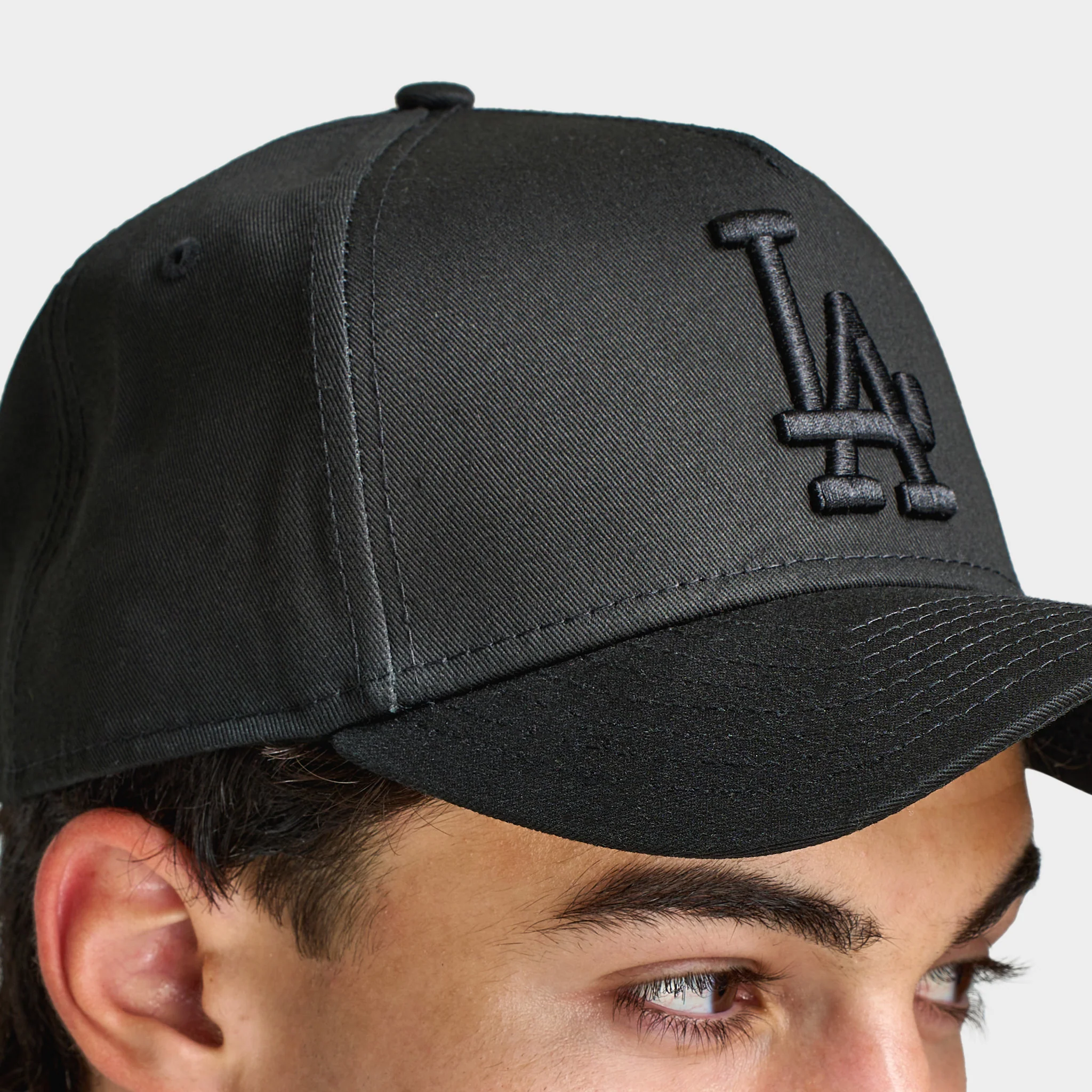 New Era Los Angeles Dodgers 9FORTY A-Frame Black / Black - Image 3