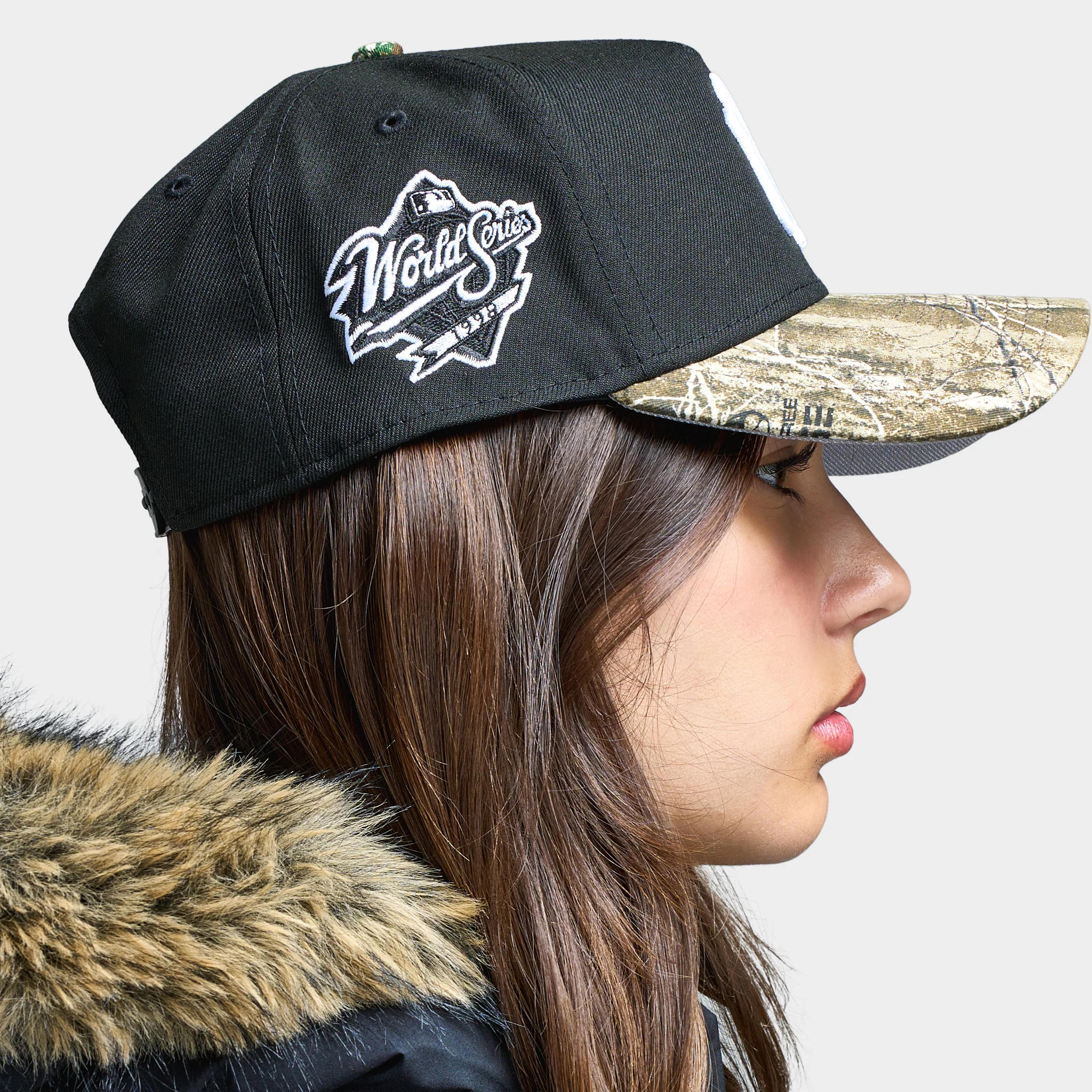 New Era New York Yankees 9FORTY A-Frame Black / Real Tree Camo - Image 4