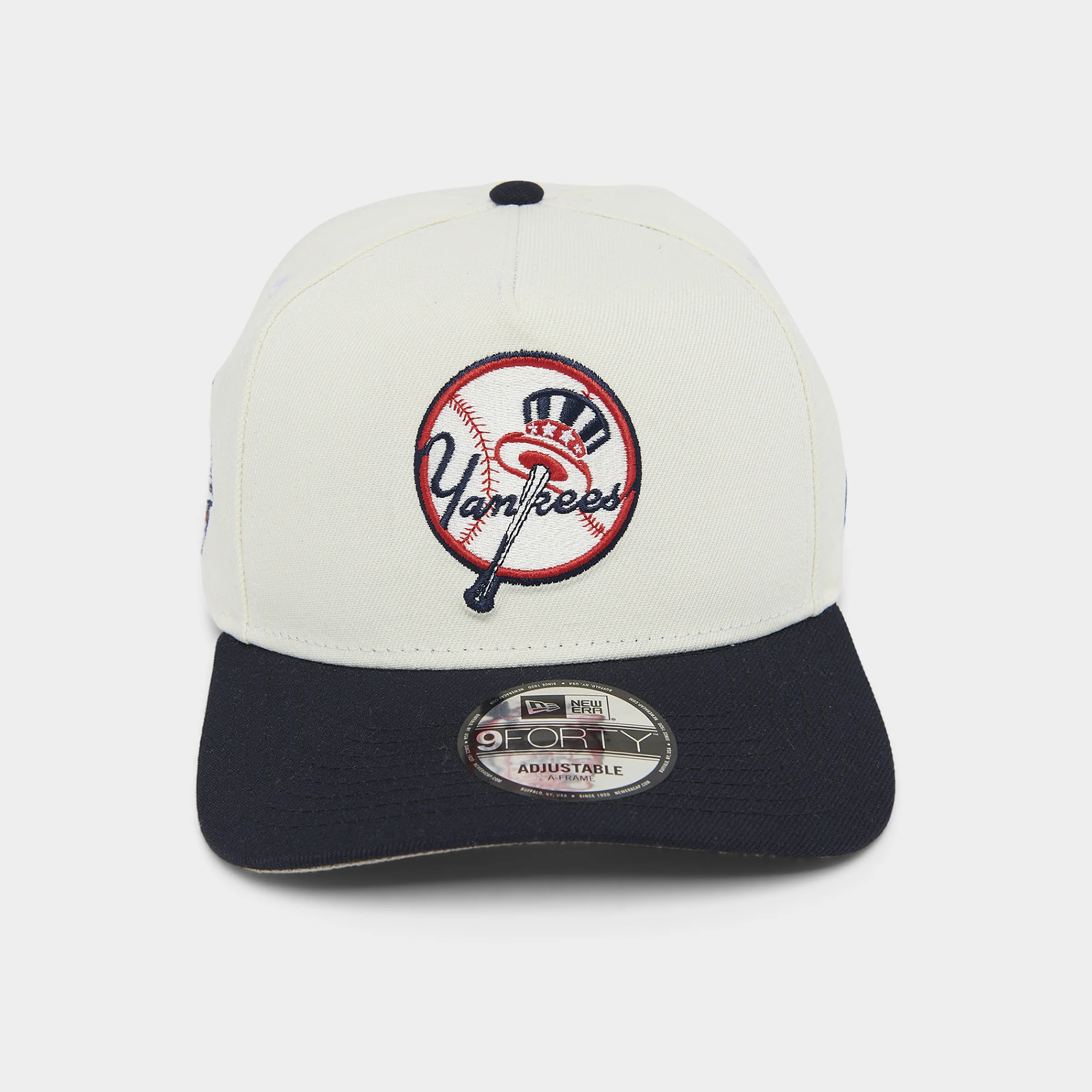 New Era New York Yankees 9FORTY AF Snapback White / Navy - Image 2