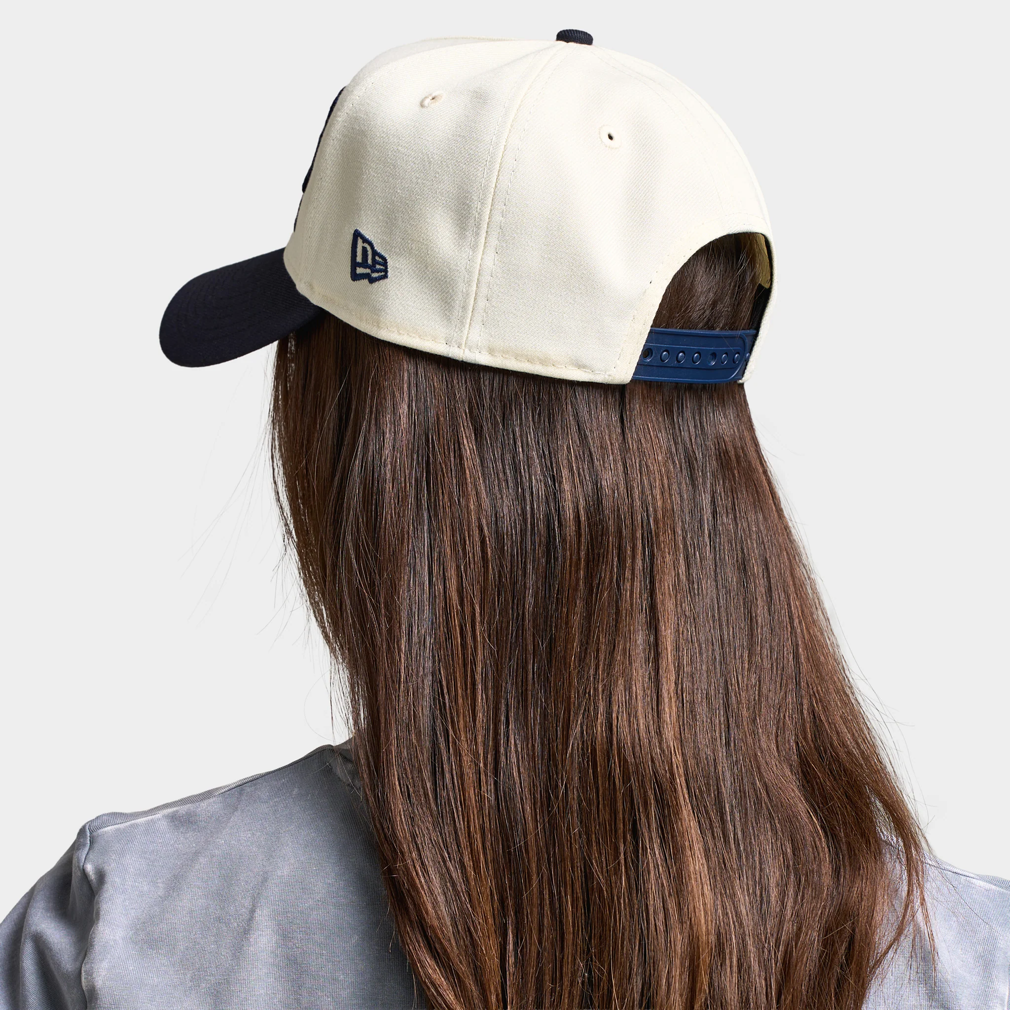 New Era New York Yankees Big Wordmark 9FORTY AF Chrome / Navy - Image 2