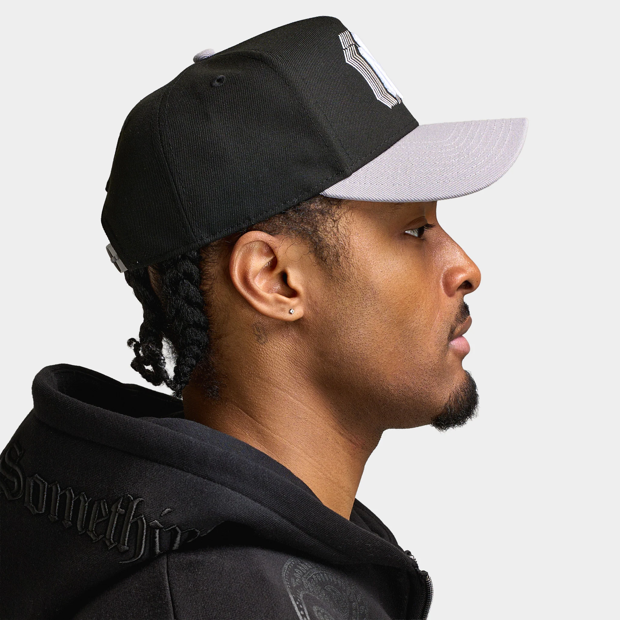 New Era New York Yankees Repeat Logo 9FORTY AF Black / Grey - Image 4