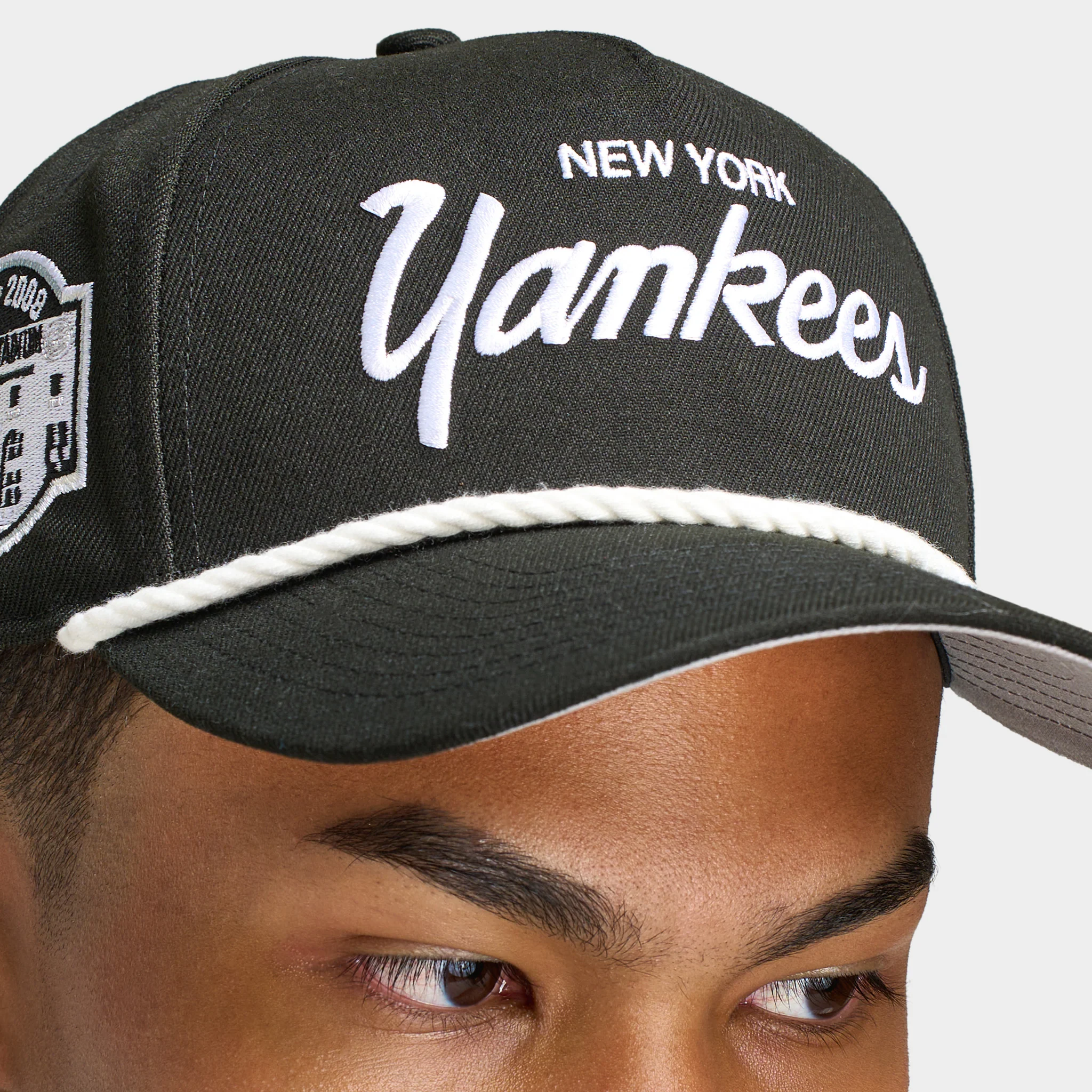 New Era New York Yankees Script 9FORTY A-Frame / Black - Image 3