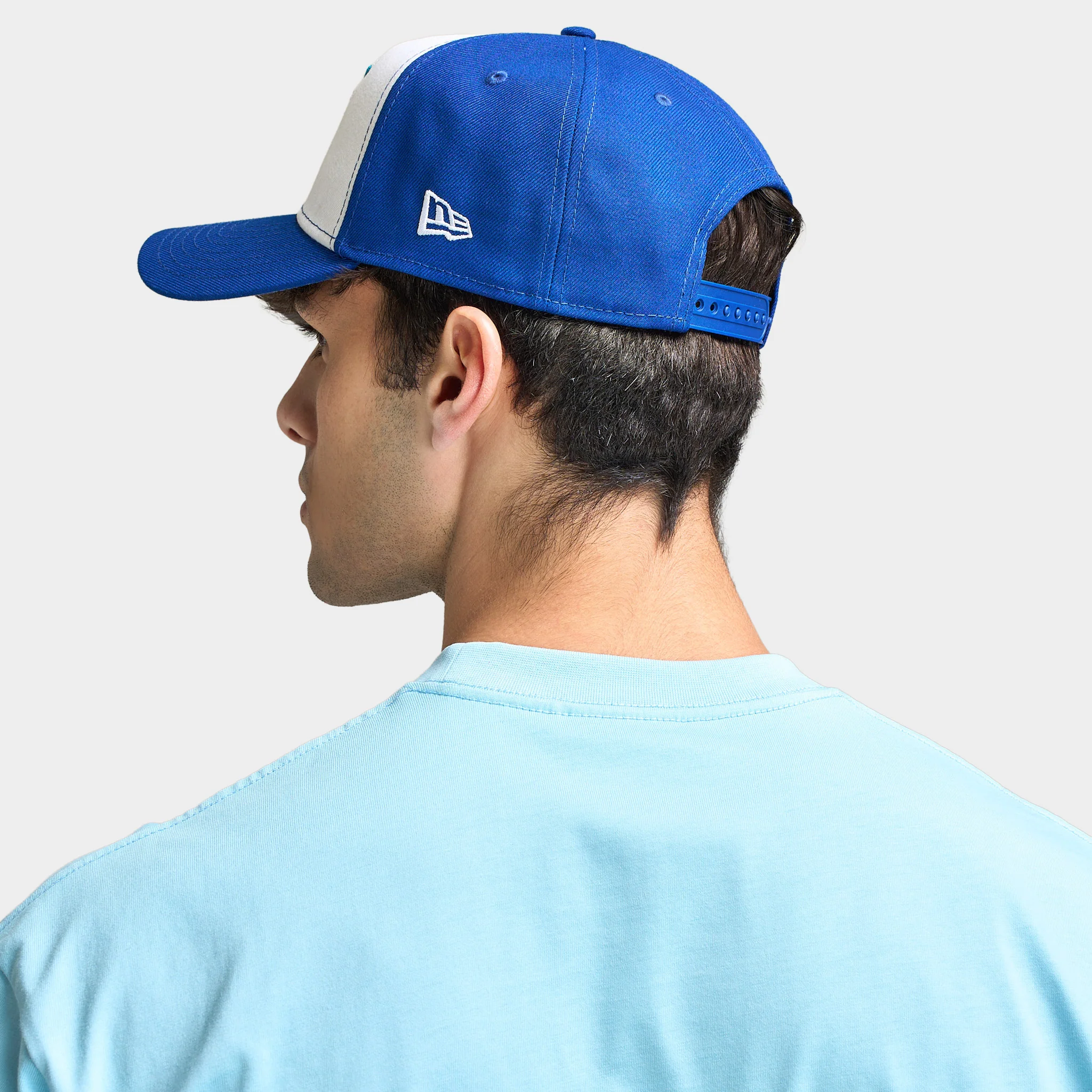 New Era Toronto Blue Jays 50th Season Side Patch 9FORTY AF White / Light Royal - Image 3