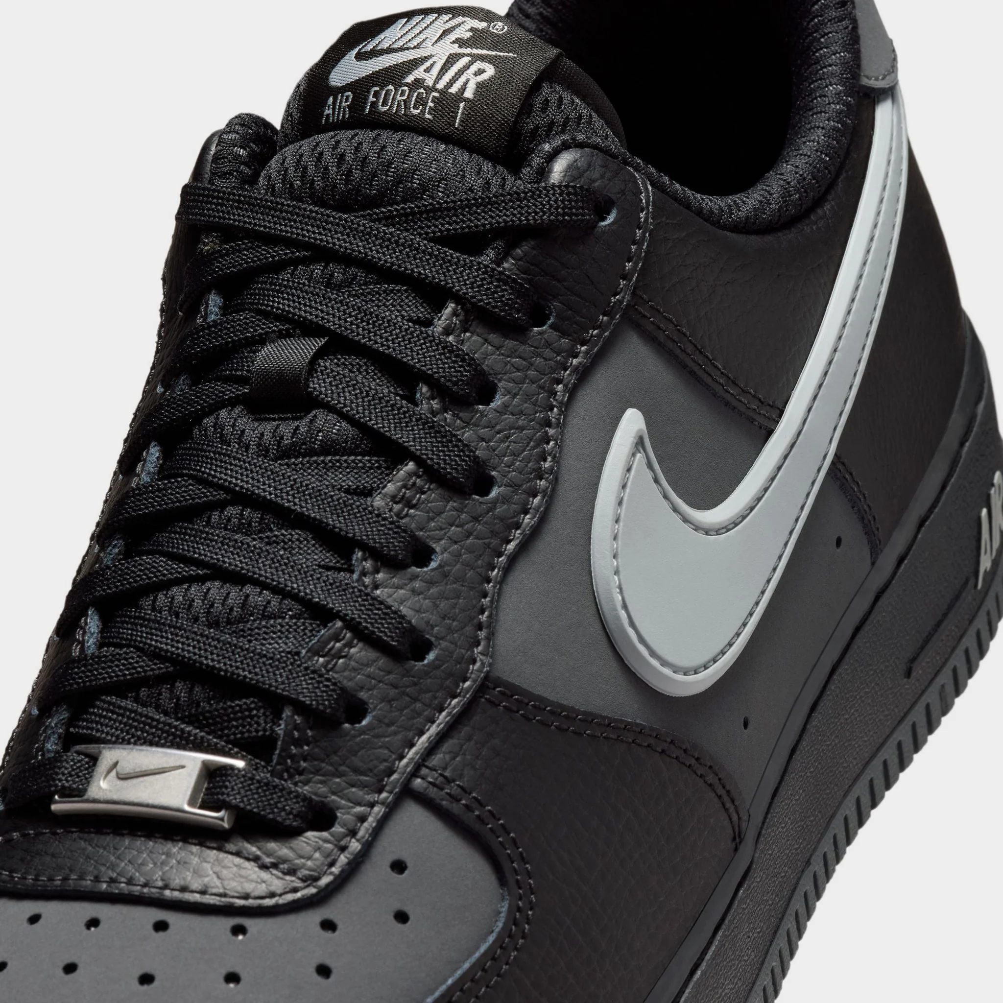 Nike Air Force 1 '07 LV8 Black / Light Smoke - Iron Grey - Image 3