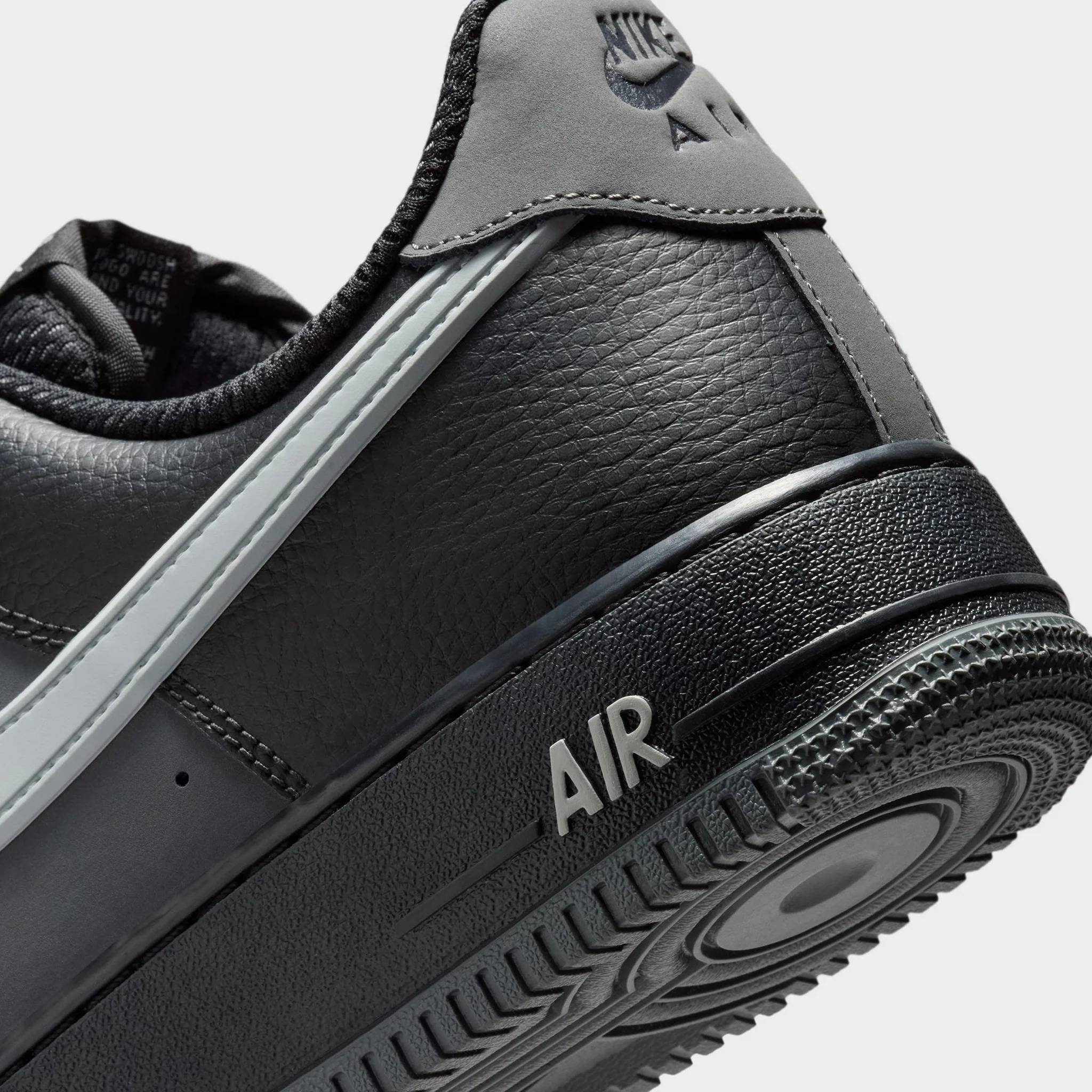 Nike Air Force 1 '07 LV8 Black / Light Smoke - Iron Grey - Image 4