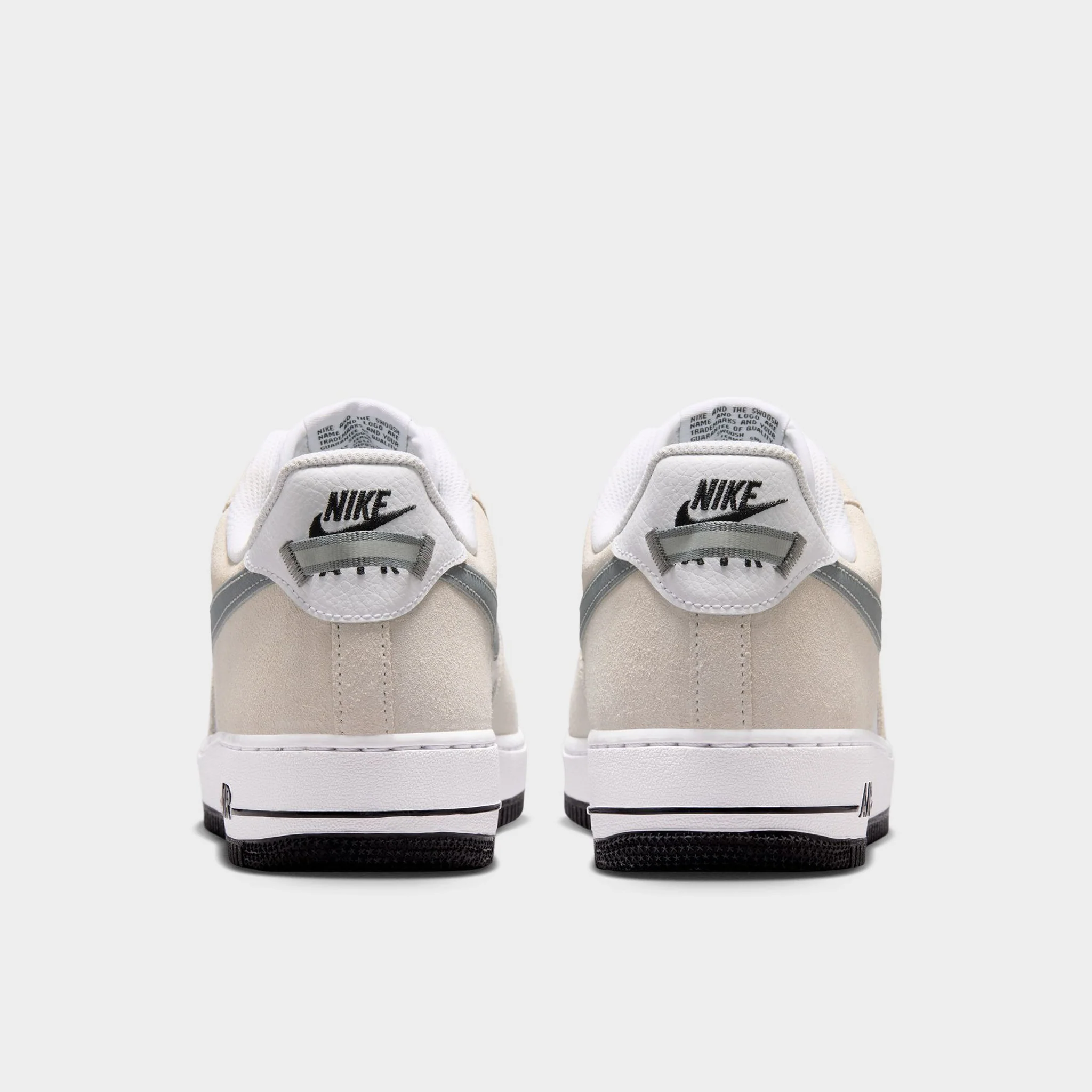 Nike Air Force 1 '07 LV8 White / Metallic Cool Grey - Black - Image 5