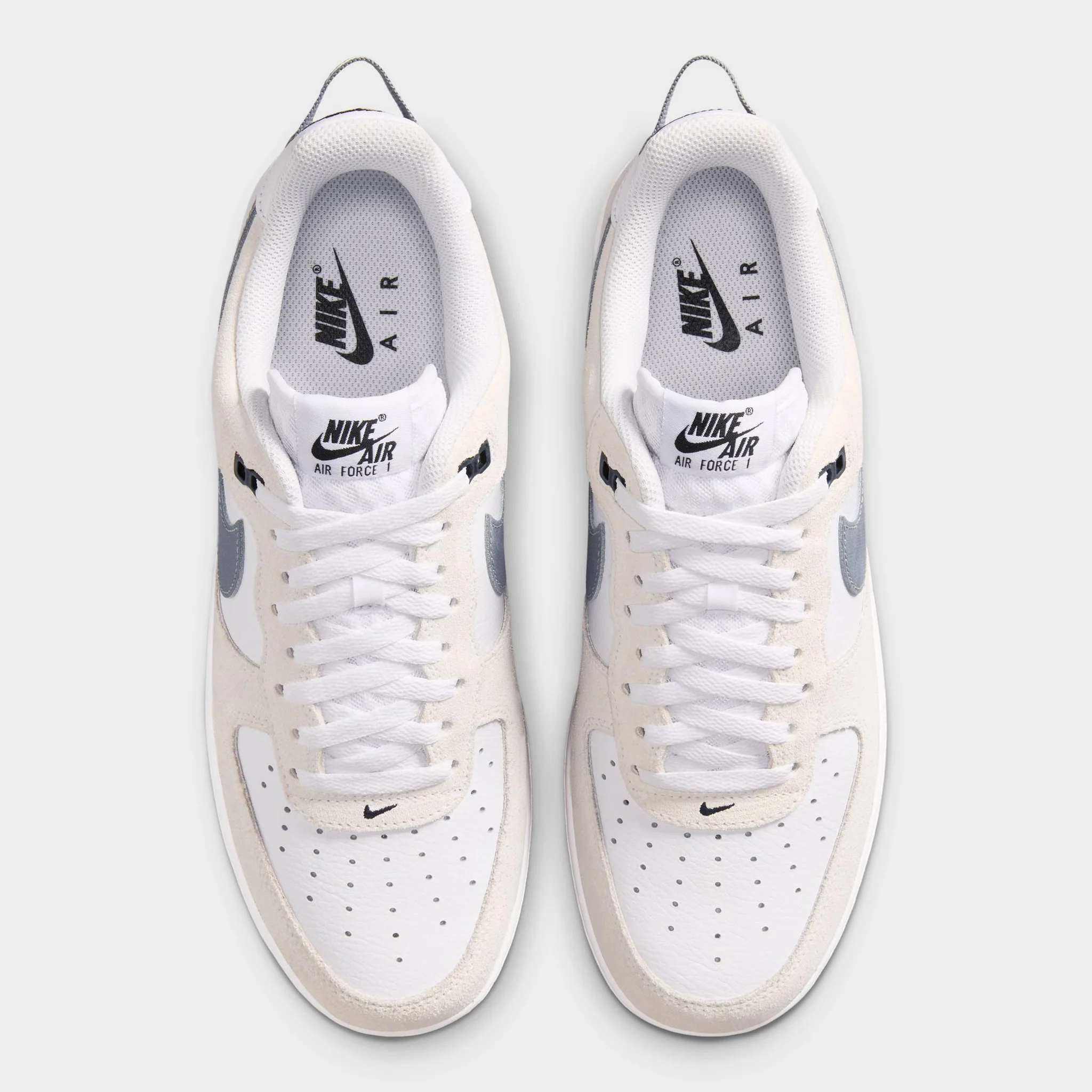 Nike Air Force 1 '07 LV8 White / Metallic Cool Grey - Black - Image 6