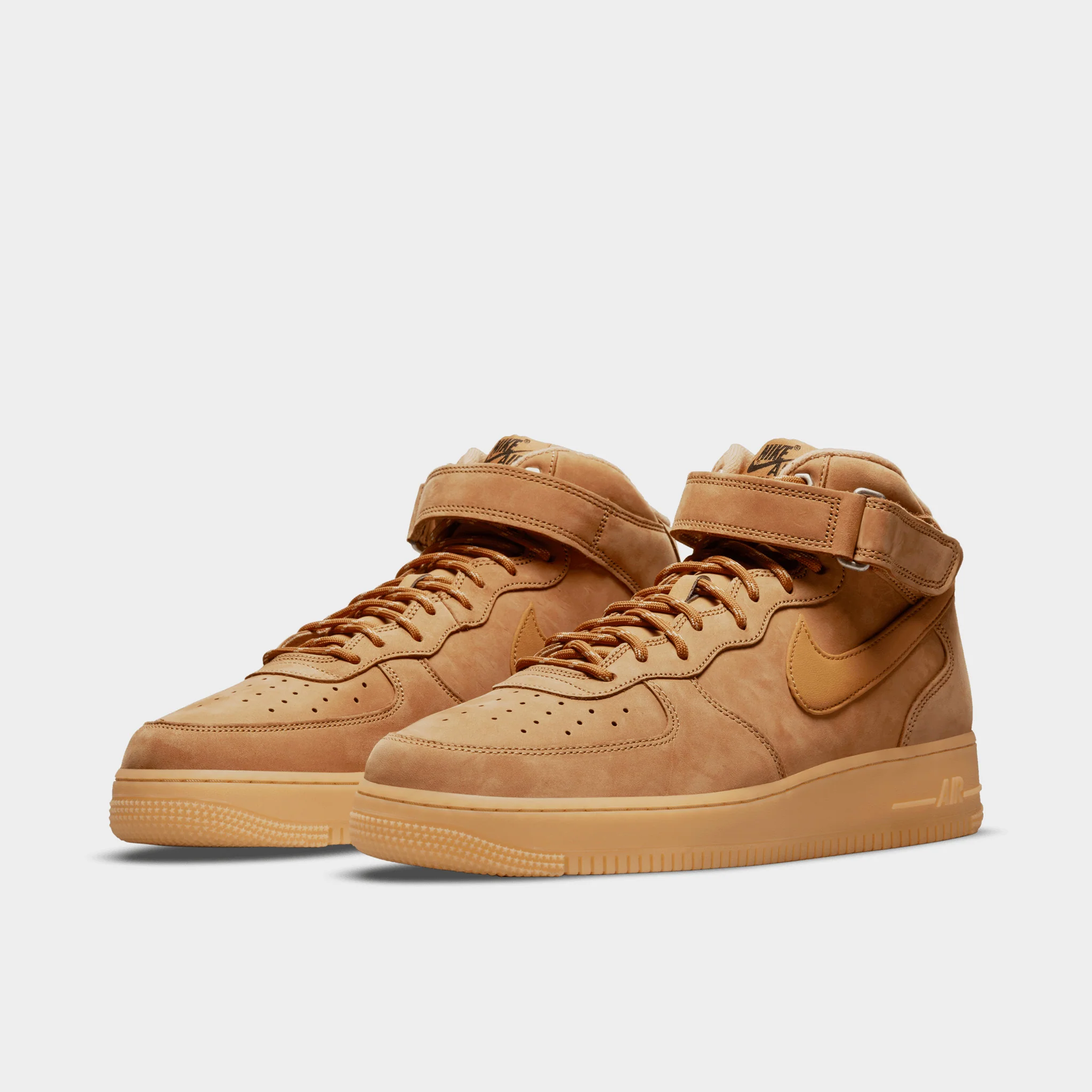 Nike Air Force 1 '07 Mid Flax / Wheat - Gum Light Brown - Image 2