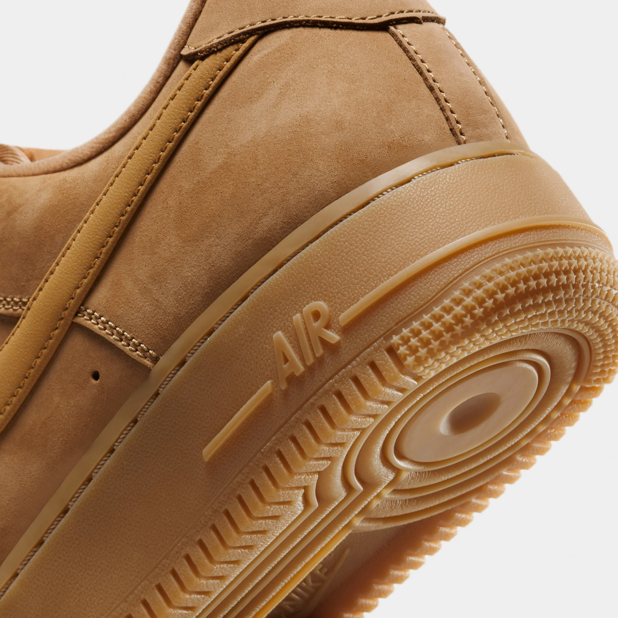 Nike Air Force 1 `07 WB Flax / Gum Light Brown - Black - Image 4