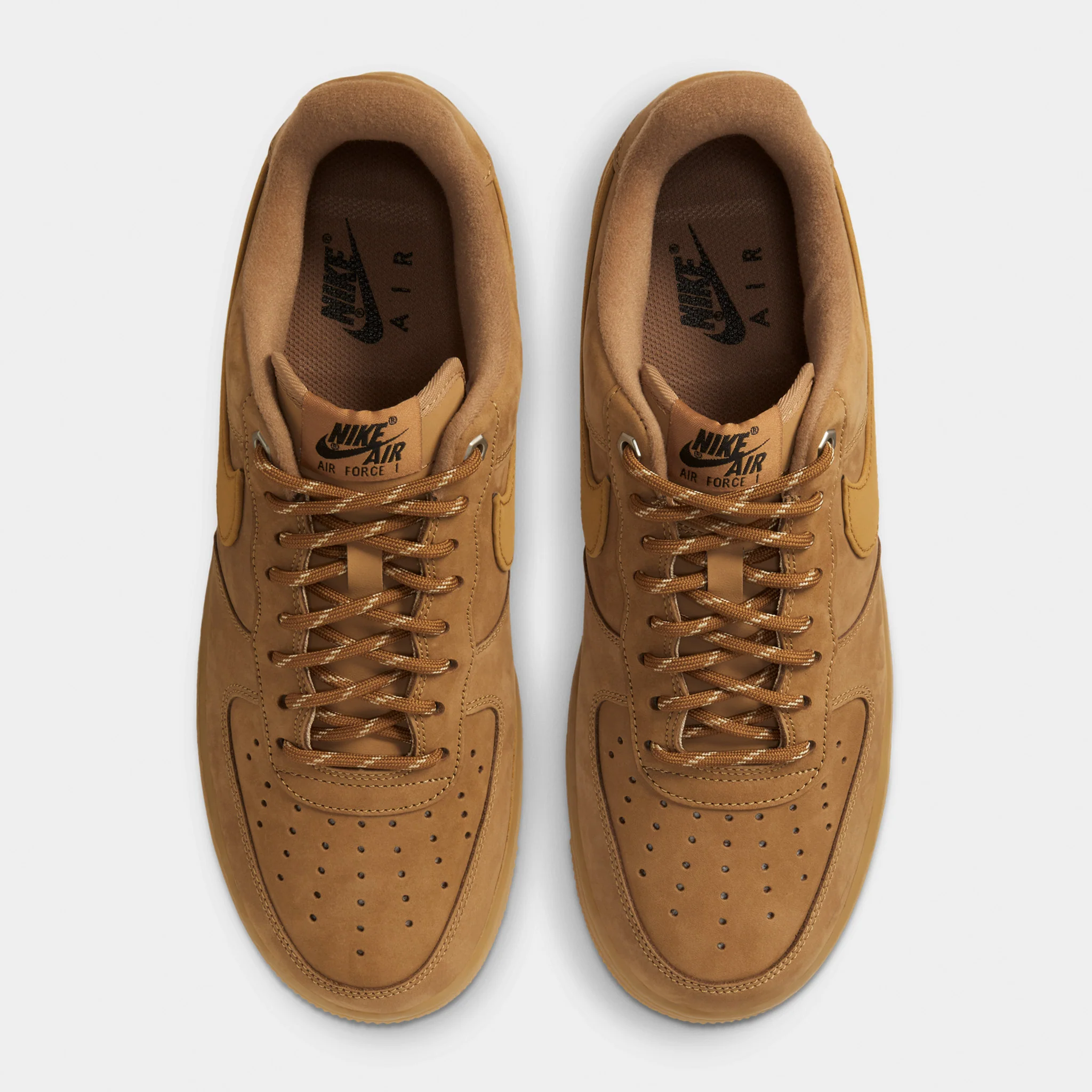 Nike Air Force 1 `07 WB Flax / Gum Light Brown - Black - Image 6