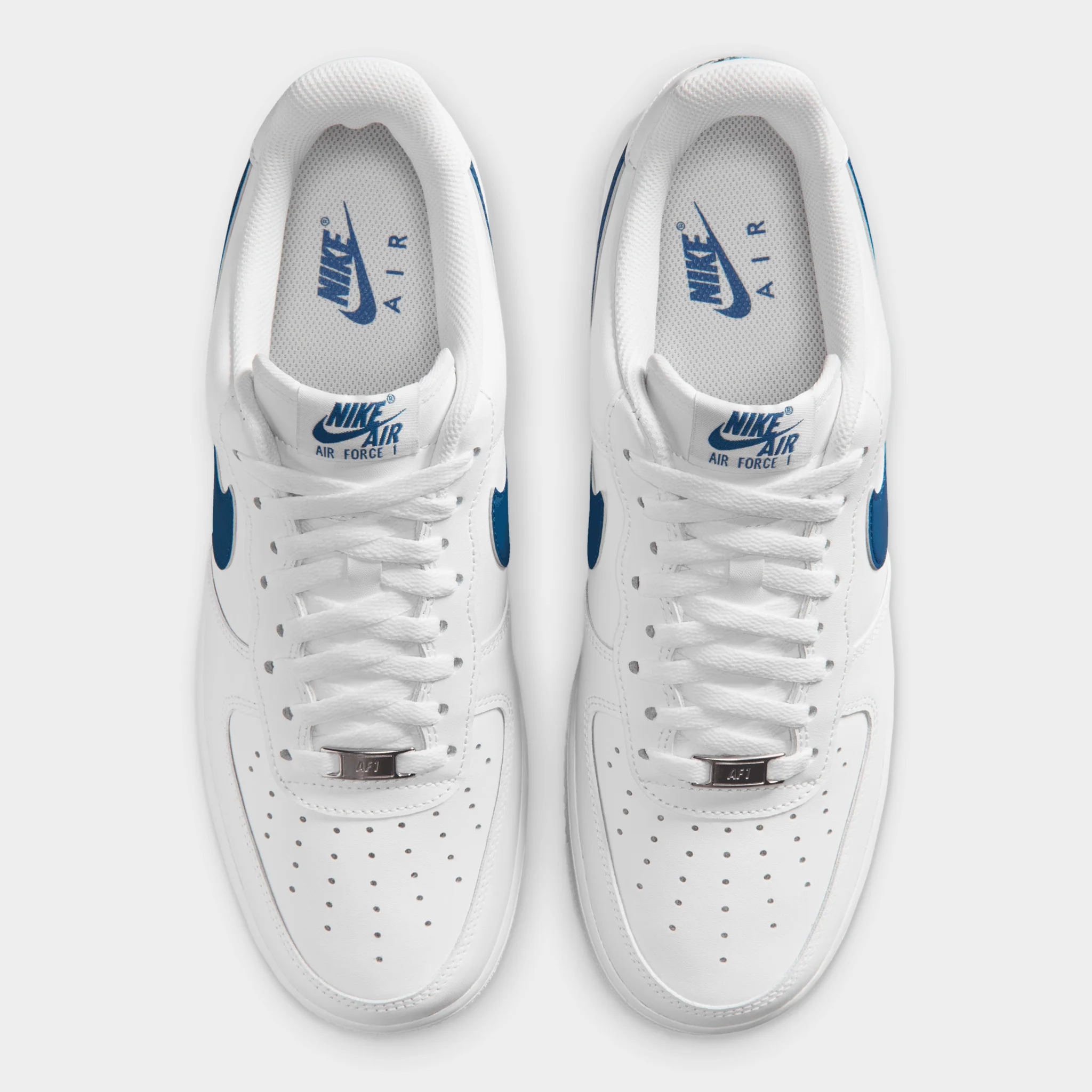 Nike Air Force 1 '07 White / Court Blue - Image 5