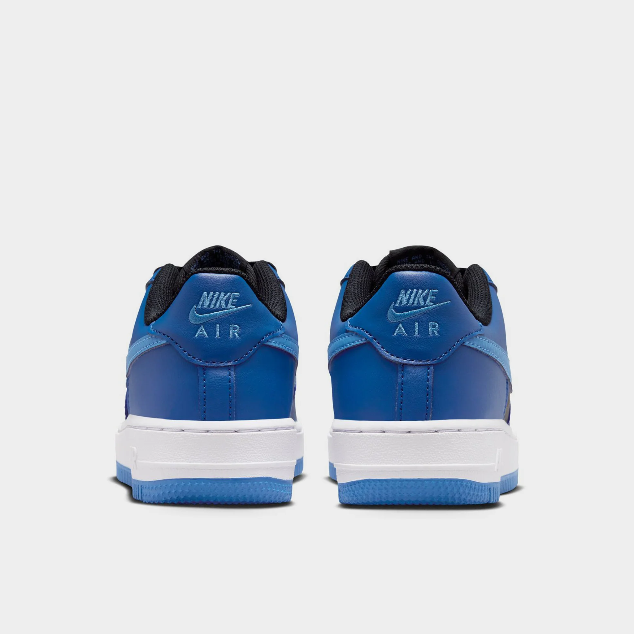 Nike Air Force 1 GS Black / Dutch Blue - Court Blue - Image 3