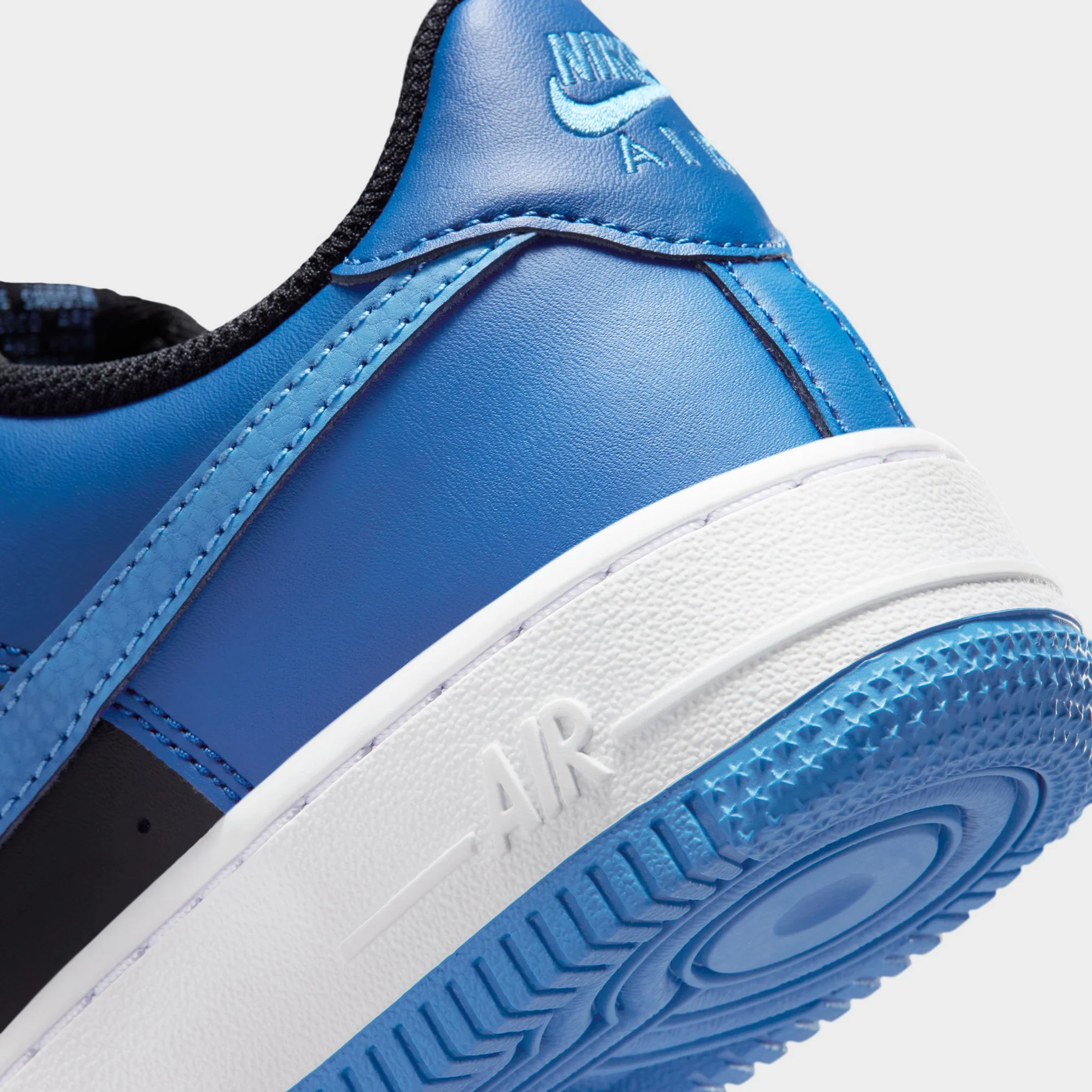 Nike Air Force 1 GS Black / Dutch Blue - Court Blue - Image 7