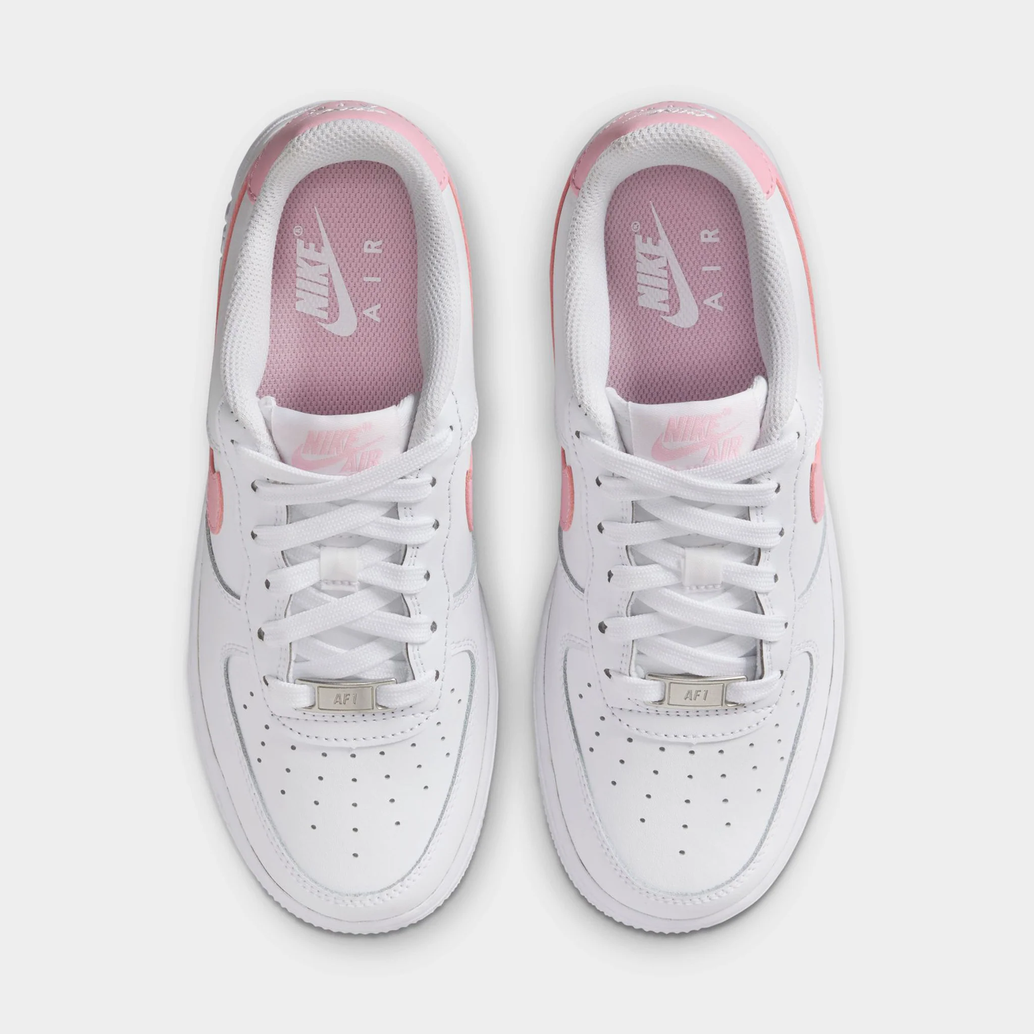 Nike Air Force 1 GS White / Medium Soft Pink - White - Image 5