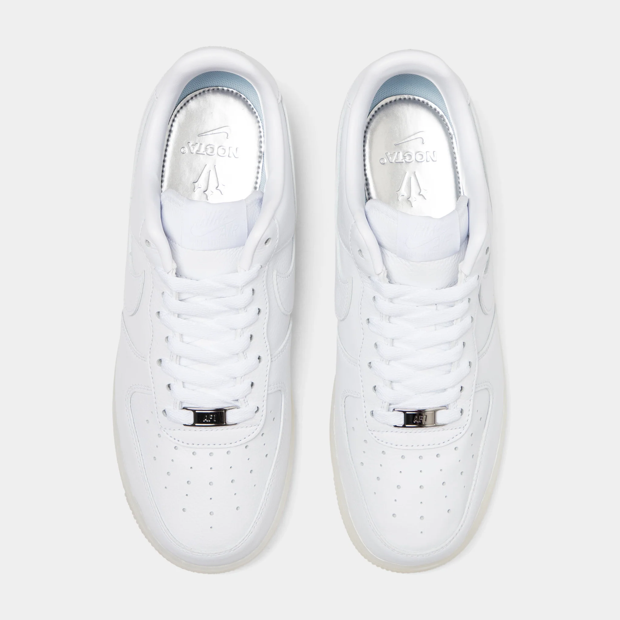 Nike NOCTA Air Force 1 Low SP "LYF" White / Cobalt Tint - Metallic Silver - Image 5